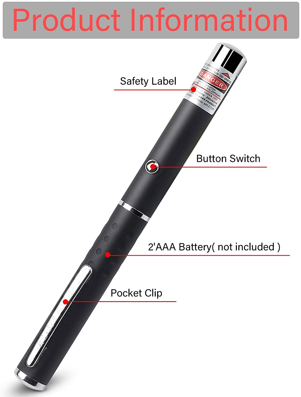 3 Packs 900Mile Laser Pointer Pen Green Blue Red Light Visible Beam Lazer - Doylestreasures