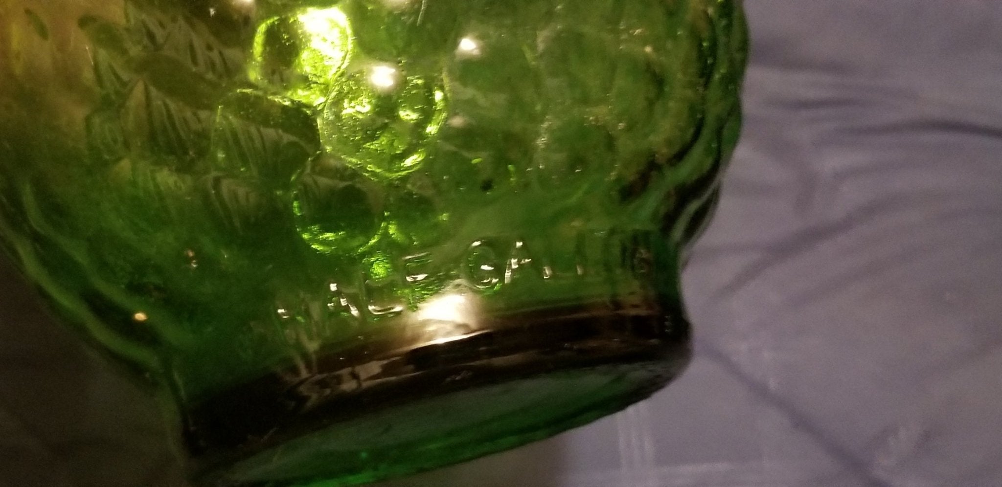 3 piece Green Milk Glass mixed lot - Doylestreasures