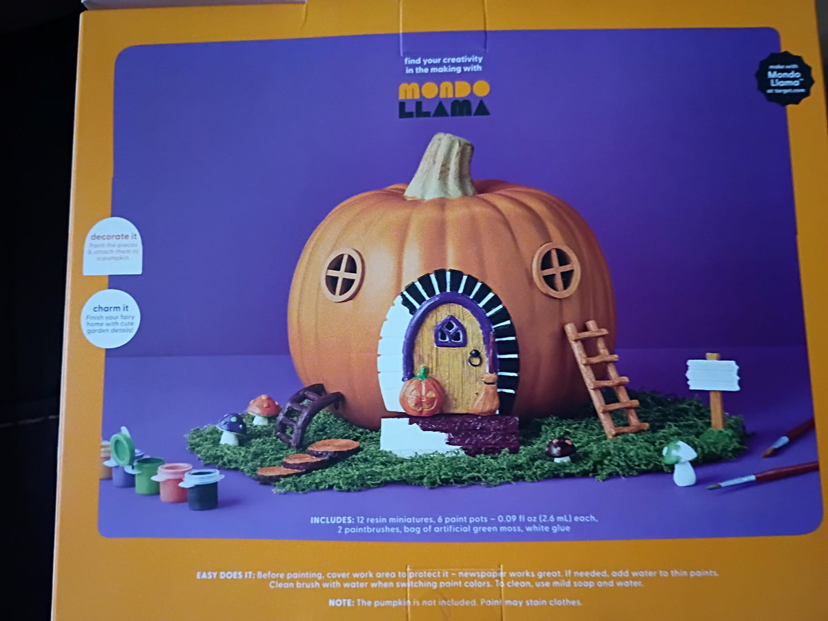 MONDO LLAMA PAINT YOUR OWN ENCHANTED PUMPKIN HOME KIT HALLOWEEN BRAND NEW
