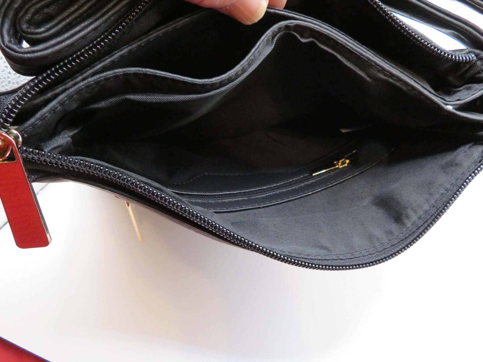 Black Crossbody Purse with Gold Hardware - Doylestreasures