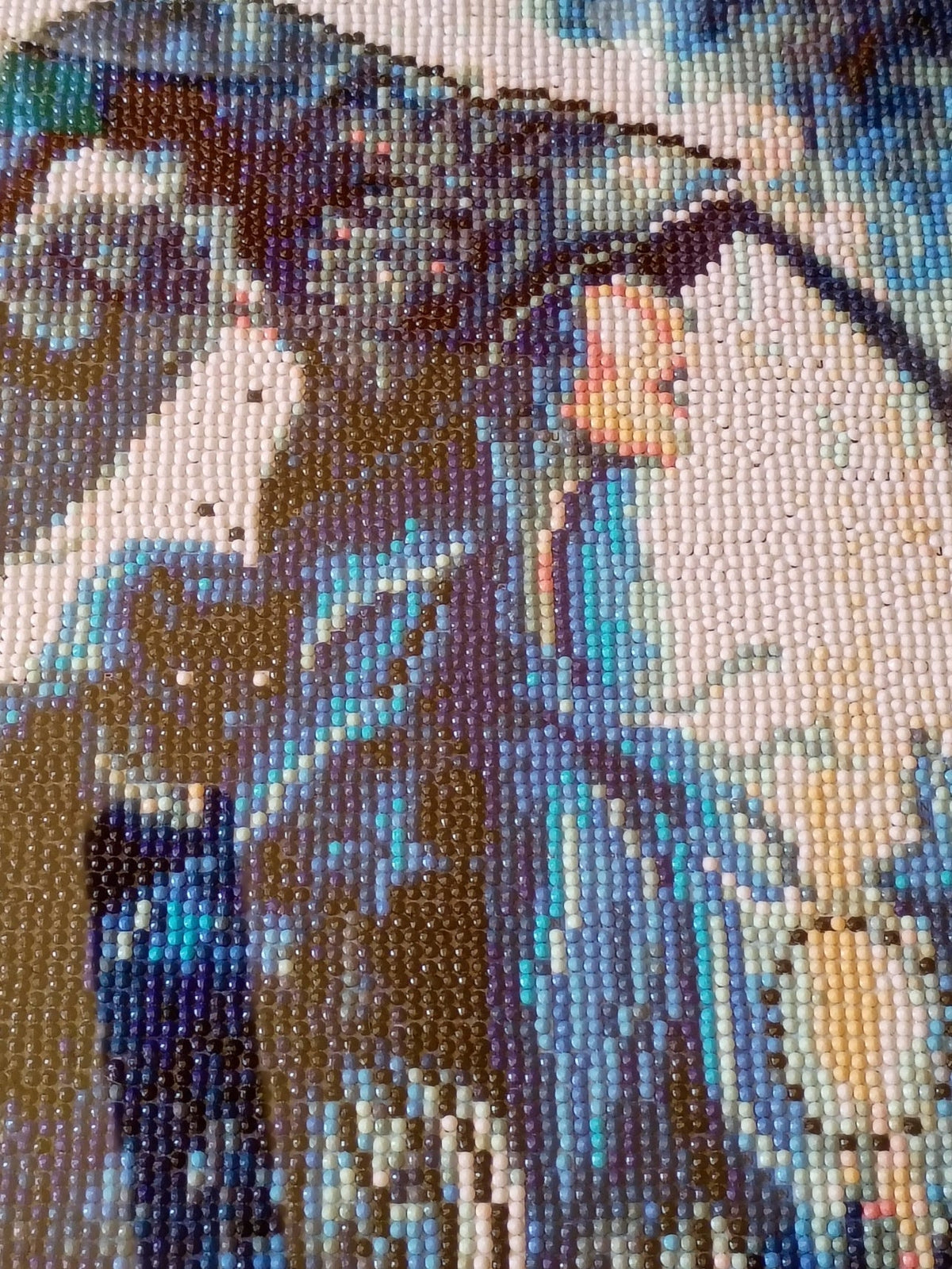 Blue Witch w/ Black Cat Diamond Painting (Framed & Signed) - Doylestreasures