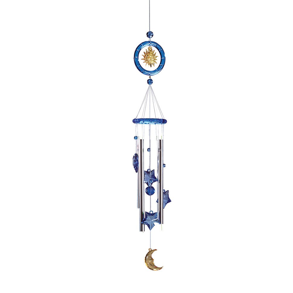 Celestial Acrylic Sun Moon Star Hanging Patio Wind Chimes - Doylestreasures