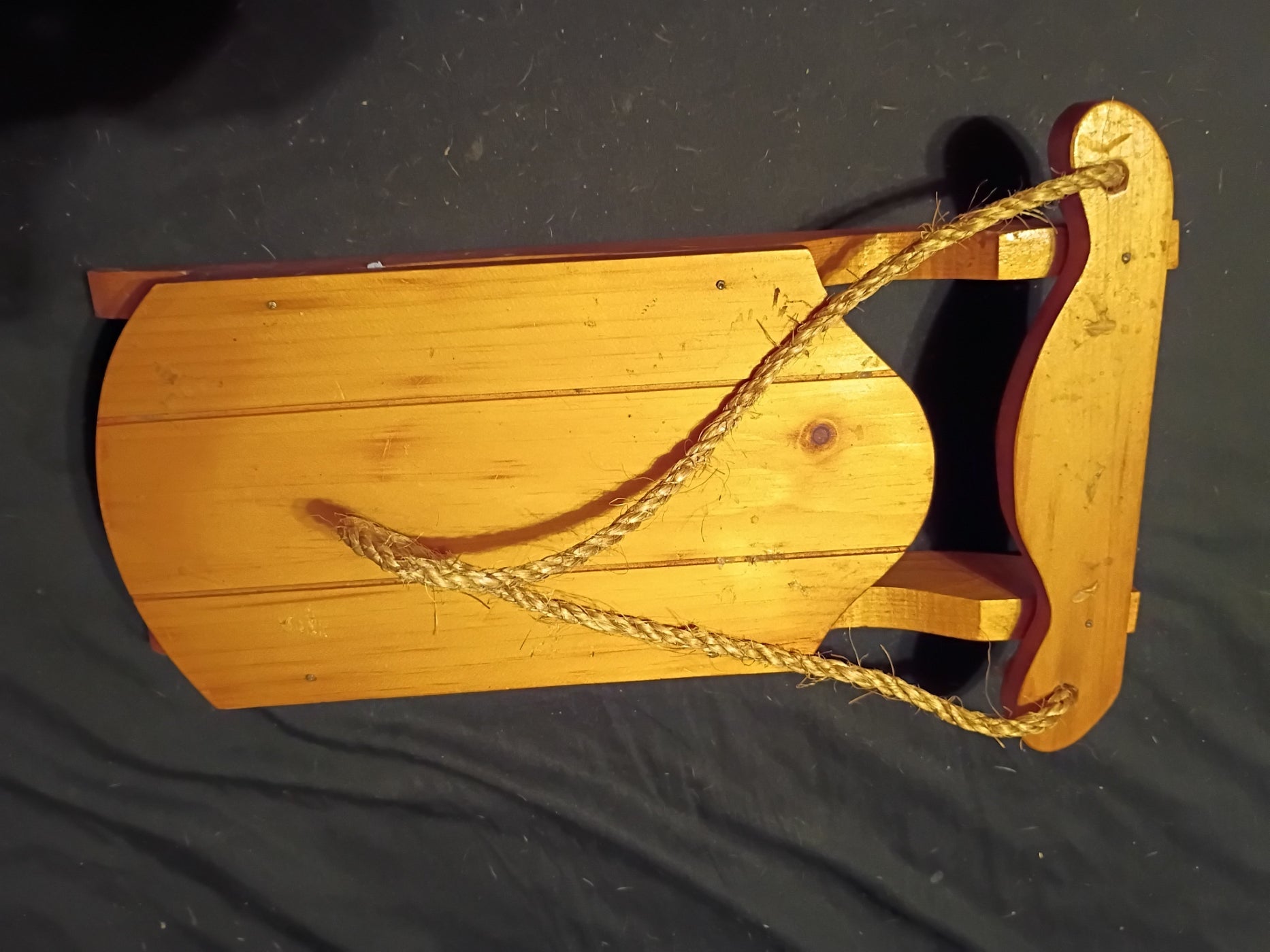 Decorative handmade wooden sled vintage - Doylestreasures