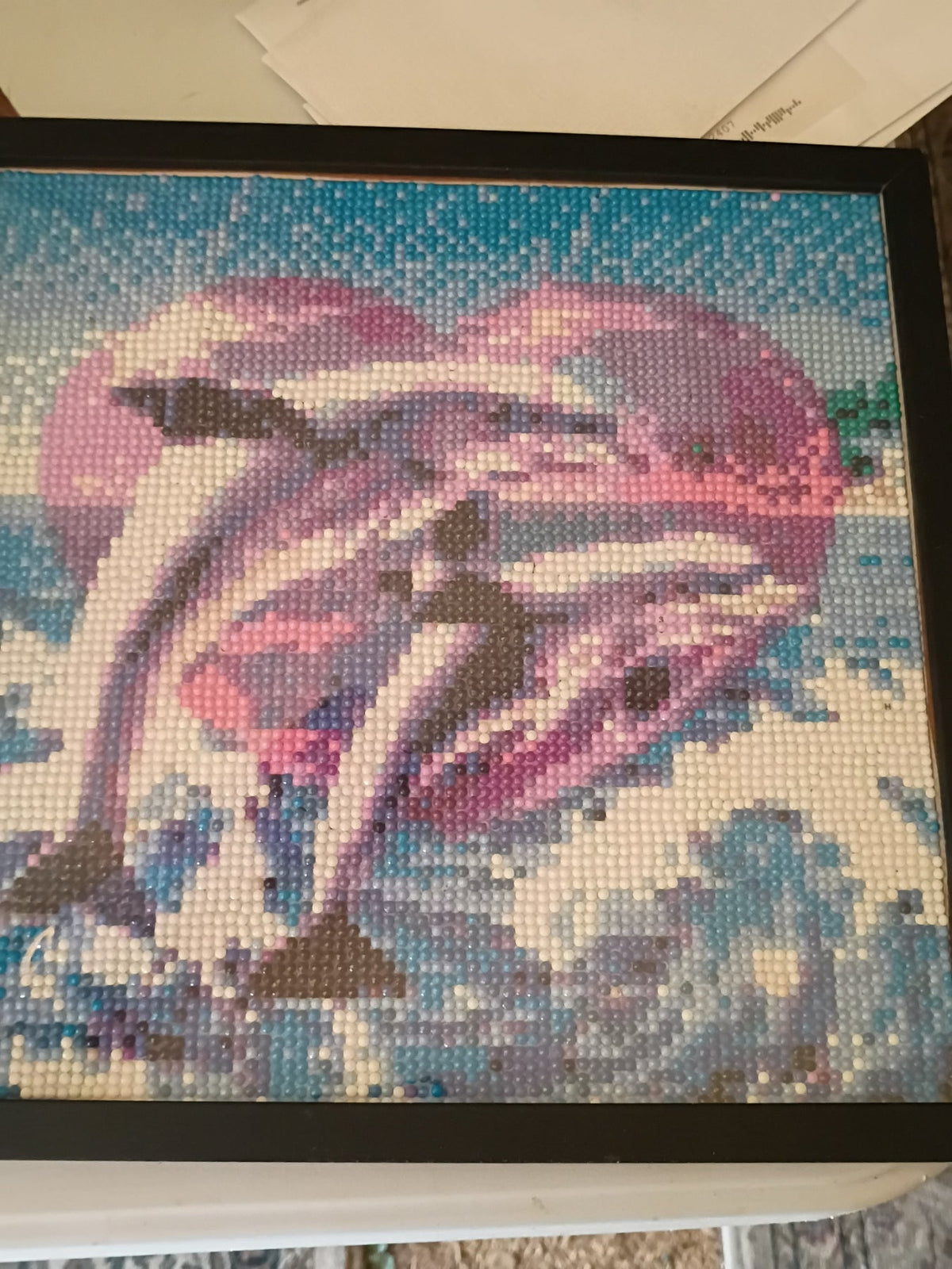 Dolphins in Love Framed Diamond Painting - Doylestreasures