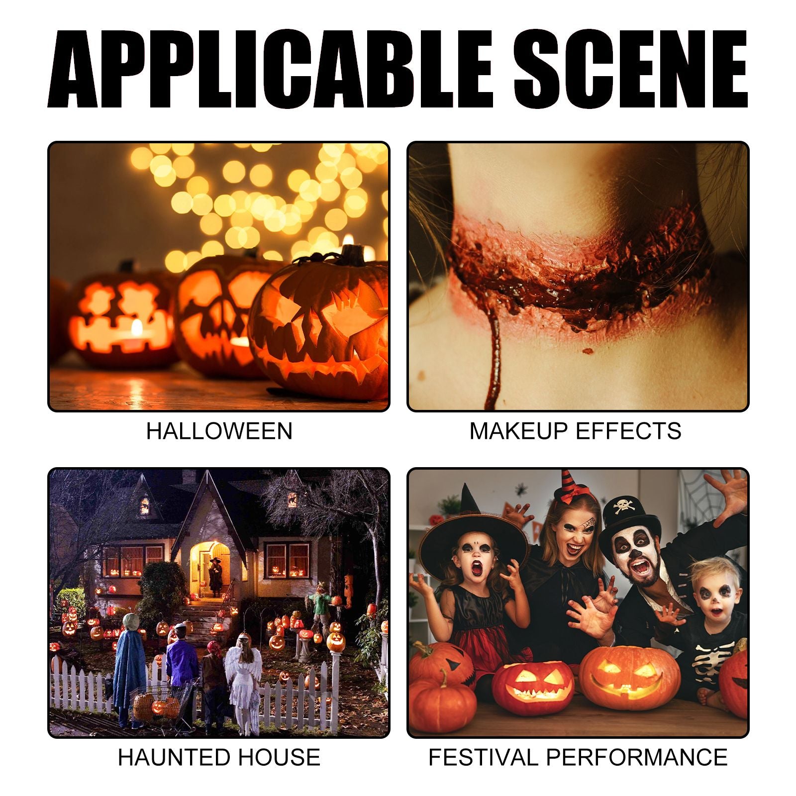 EELHOE SFX Makeup Kit, Makeup Props Makeup y Atmosphere Party Makeup Set - Doylestreasures
