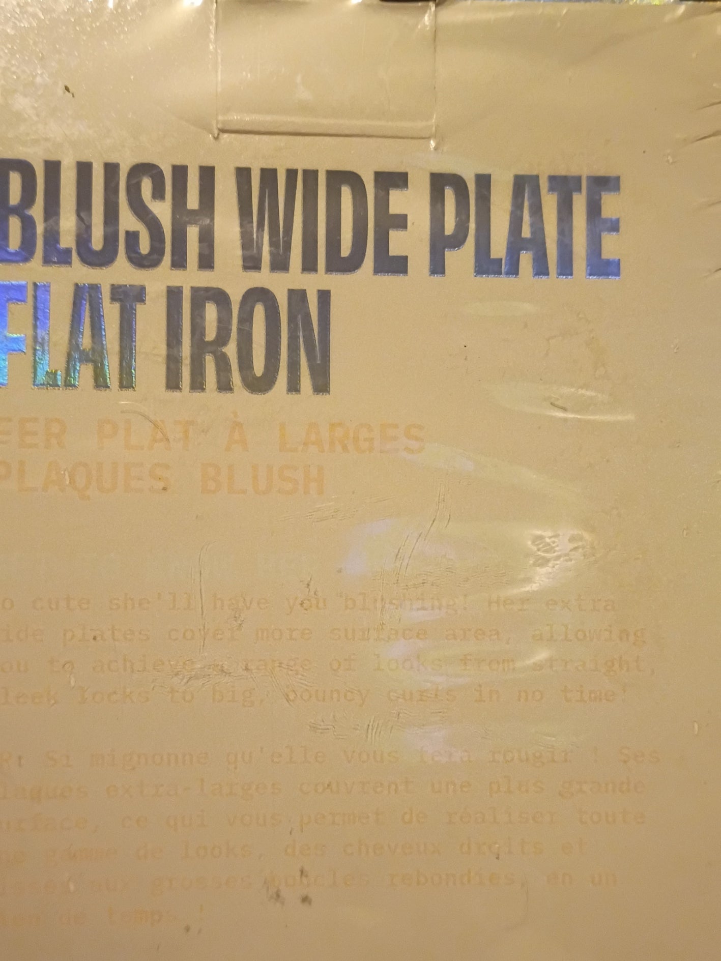 FOXYBAE Blush Wide Plate Flat Iron - Doylestreasures