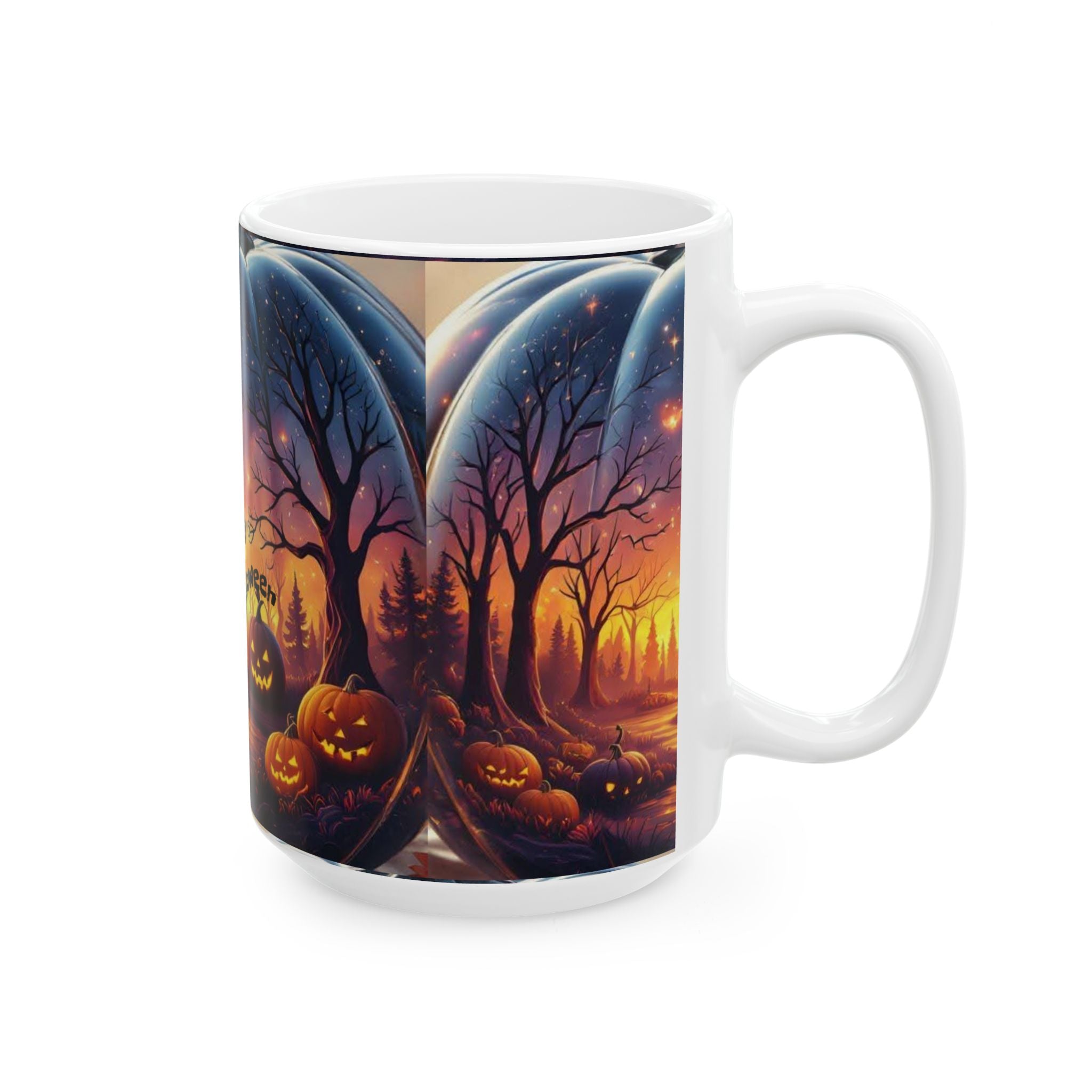 Halloween Ceramic Mug - Spooky Autumn Vibes - Doylestreasures