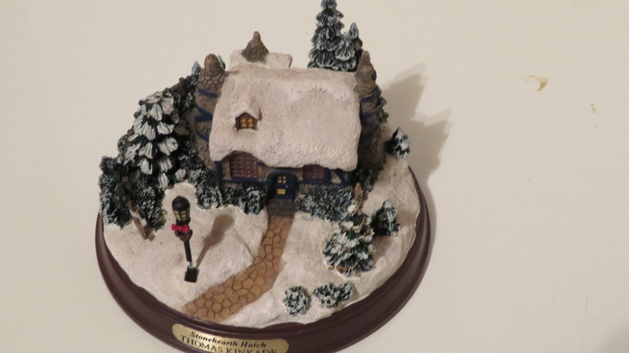 Thomas Kinkade Stonehearth Hutch Lighted Cottage - Doylestreasures