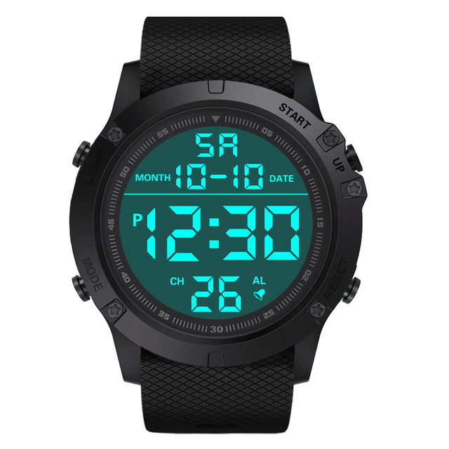 Waterproof Digital Sports Watch Military Tactical LED Backlight Wristwatch Men - Doylestreasures