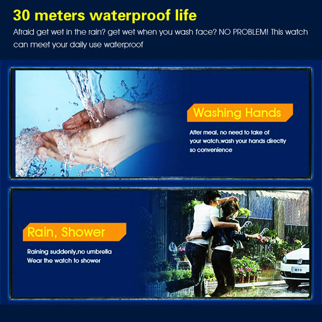Waterproof Digital Sports Watch Military Tactical LED Backlight Wristwatch Men - Doylestreasures