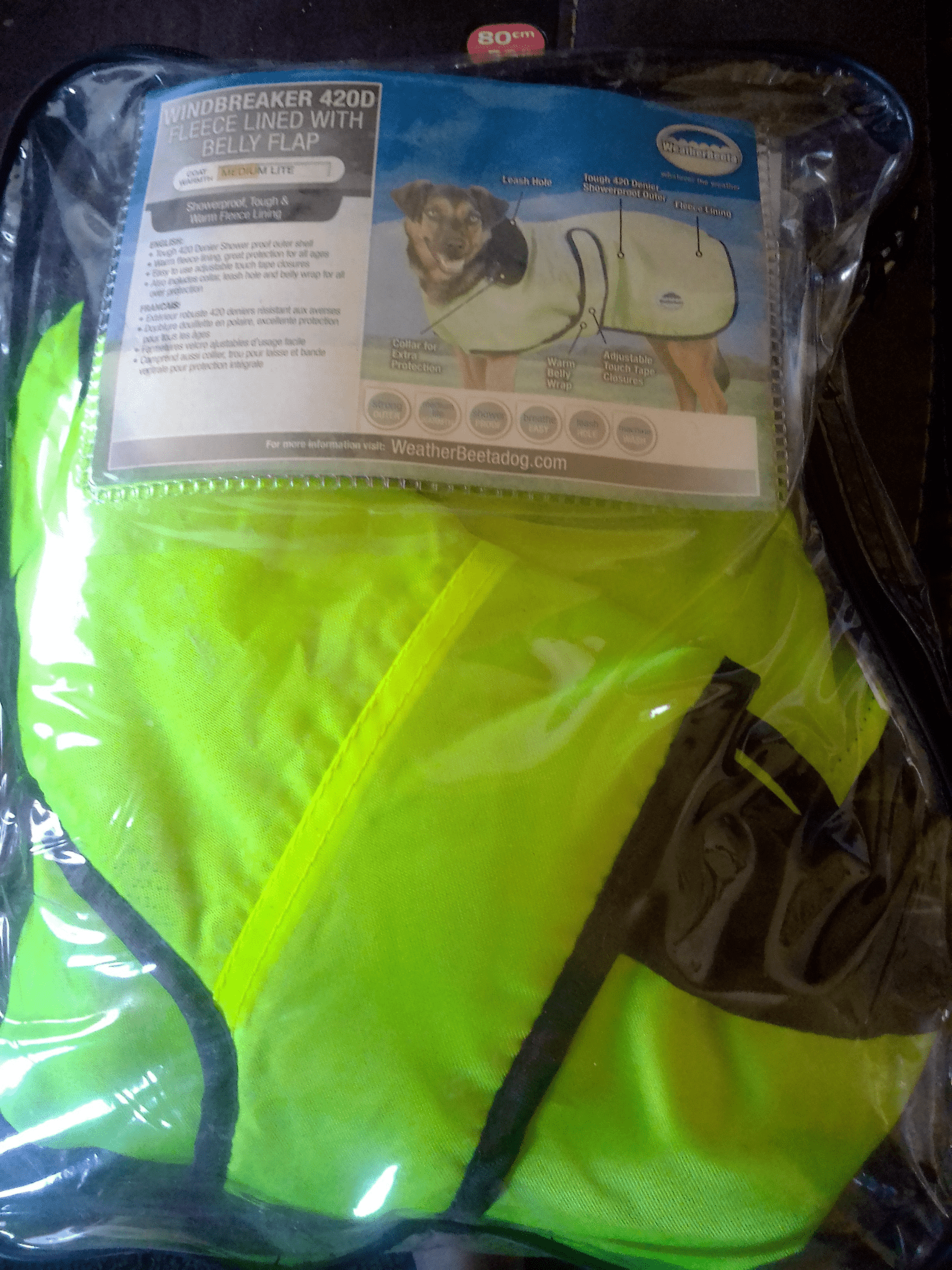 Windbreaker 420D Fleece - Lined with Belly Flap for Dogs - Doylestreasures