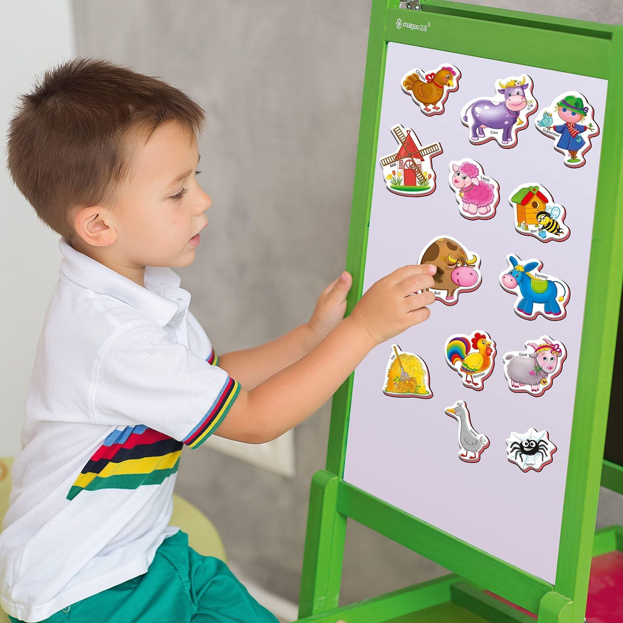 27 Foam Fridge Magnets for Toddlers 3 years Farm Animals Magnets for Kids - Doylestreasures
