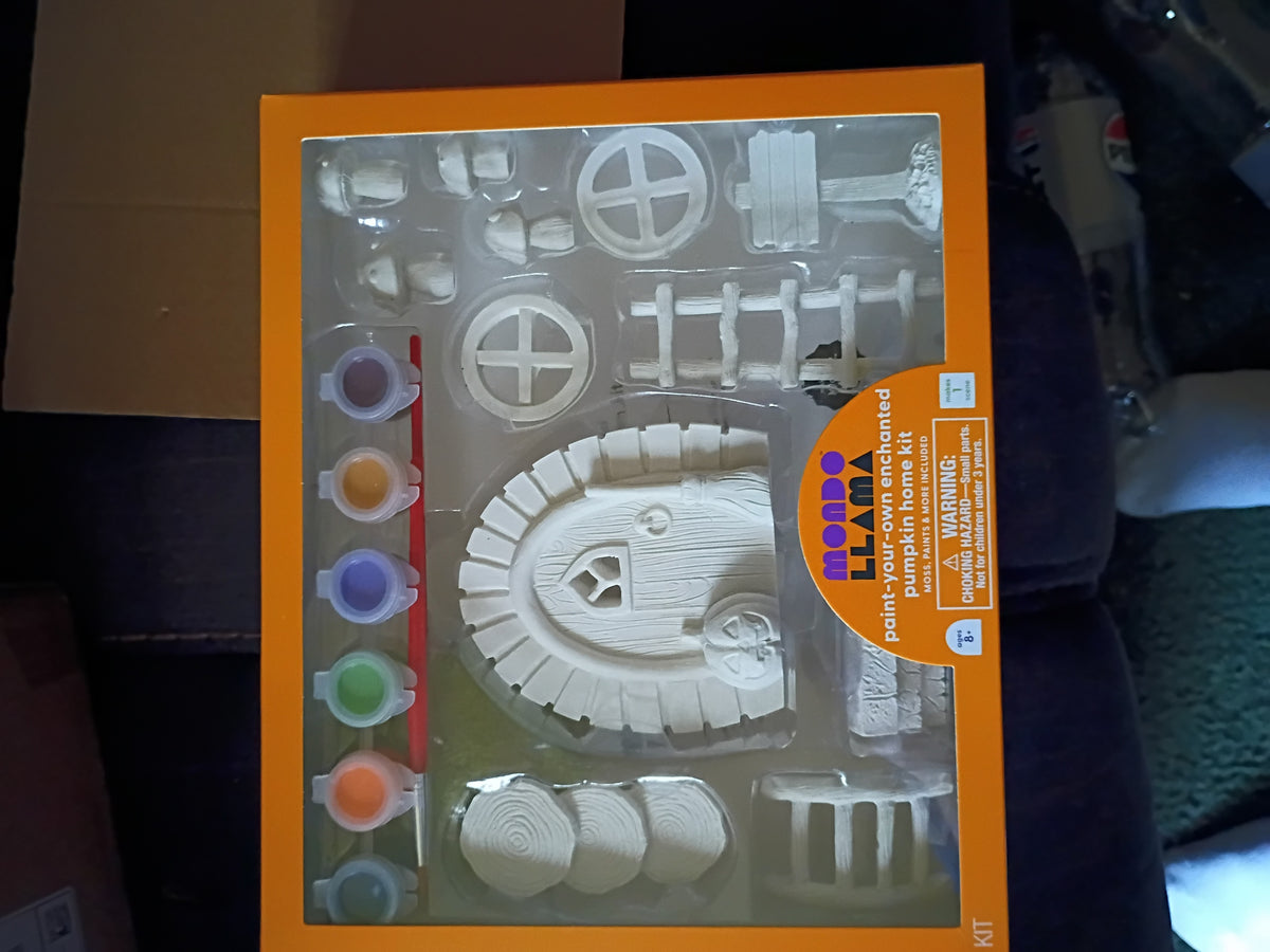 MONDO LLAMA PAINT YOUR OWN ENCHANTED PUMPKIN HOME KIT HALLOWEEN BRAND NEW