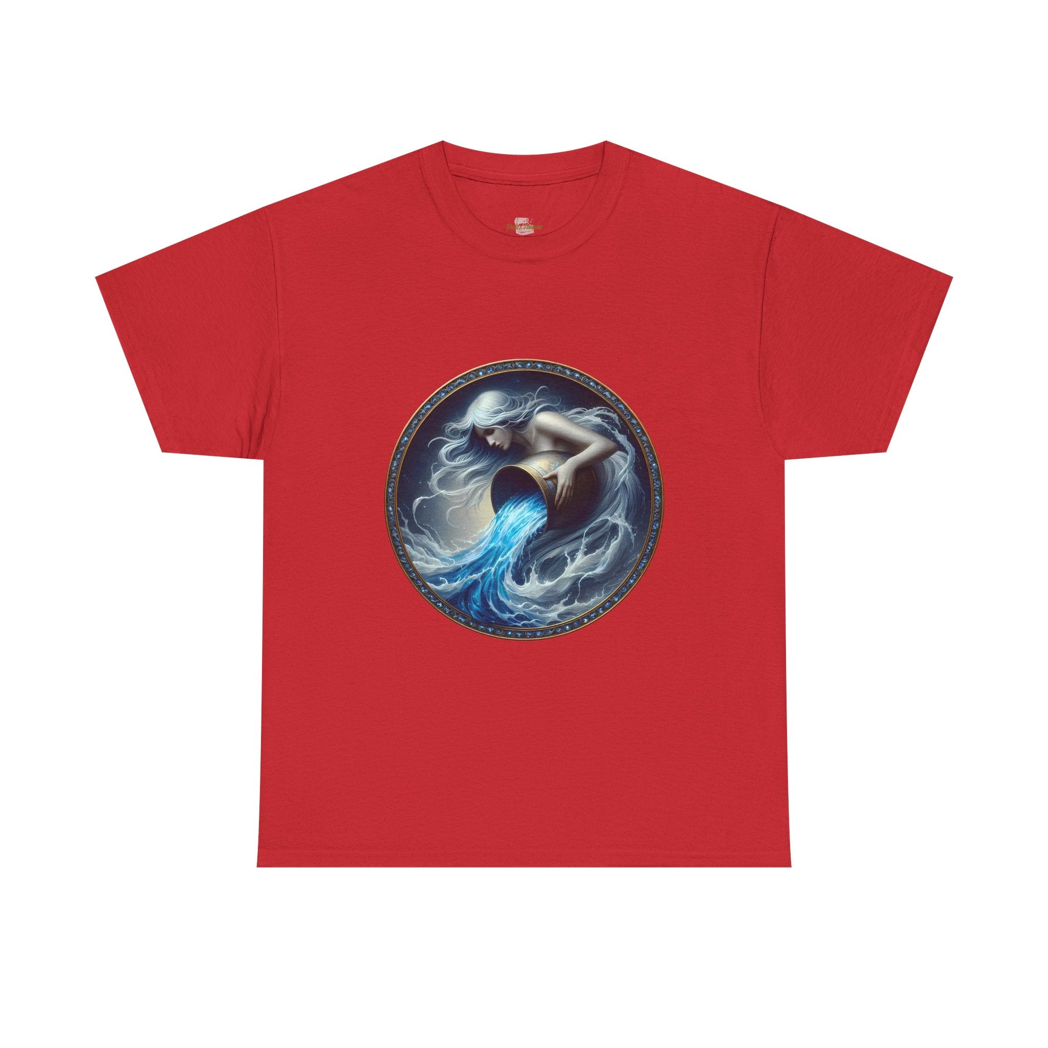Aquarius Unisex Heavy Cotton Tee - Zodiac Shirt, Horoscope Gift, Astrology [...] - Doylestreasures