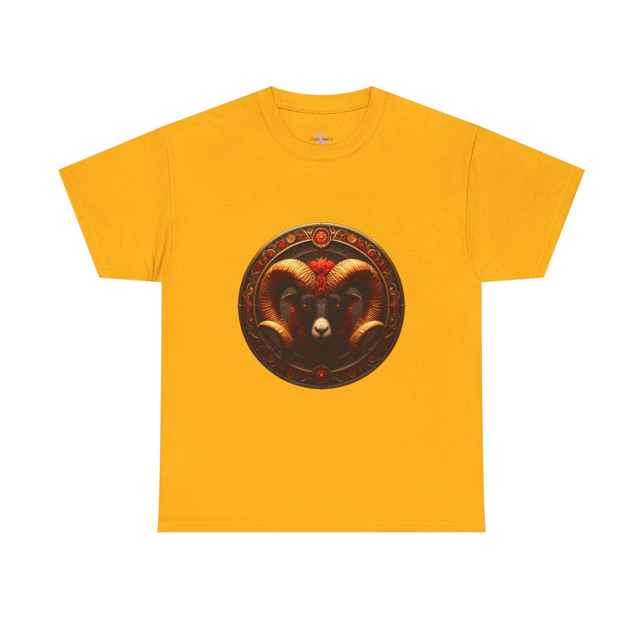 Aries Zodiac Unisex Heavy Cotton Tee, Astrology T-Shirt, Horoscope [...] - Doylestreasures