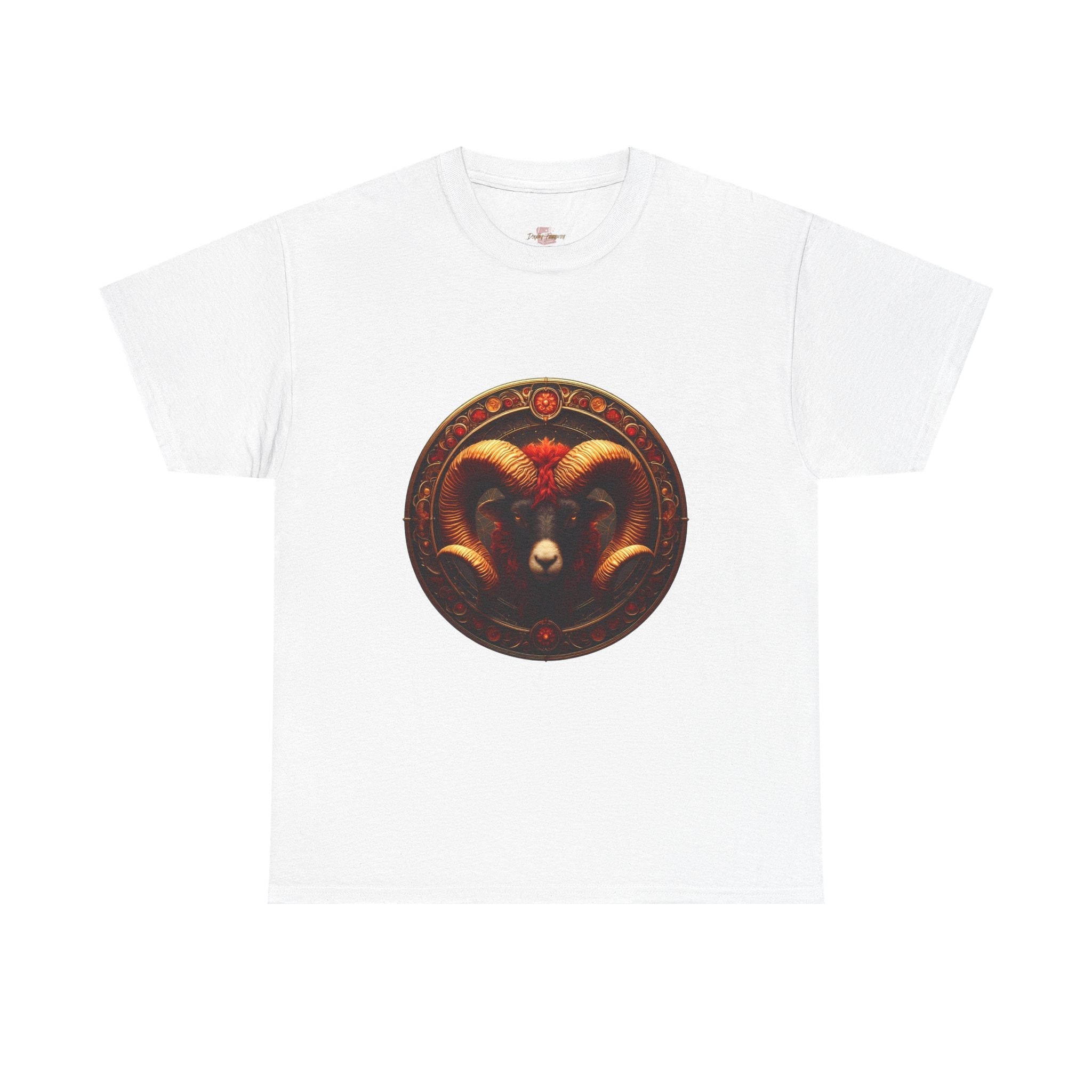 Aries Zodiac Unisex Heavy Cotton Tee, Astrology T-Shirt, Horoscope [...] - Doylestreasures