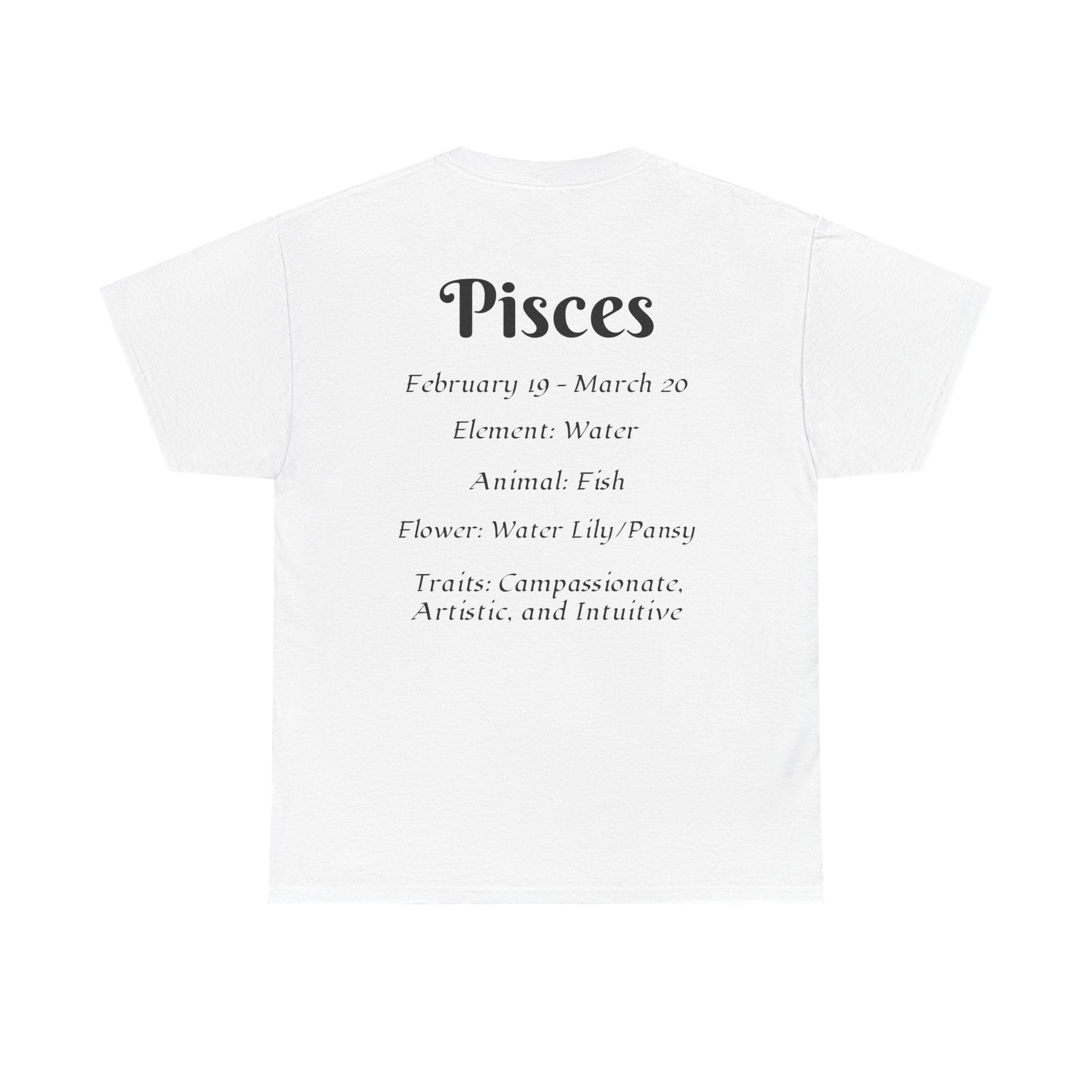 Astrology Pisces Tee, Zodiac Shirt, Horoscope Gift, Cosmic Apparel, [...] - Doylestreasures