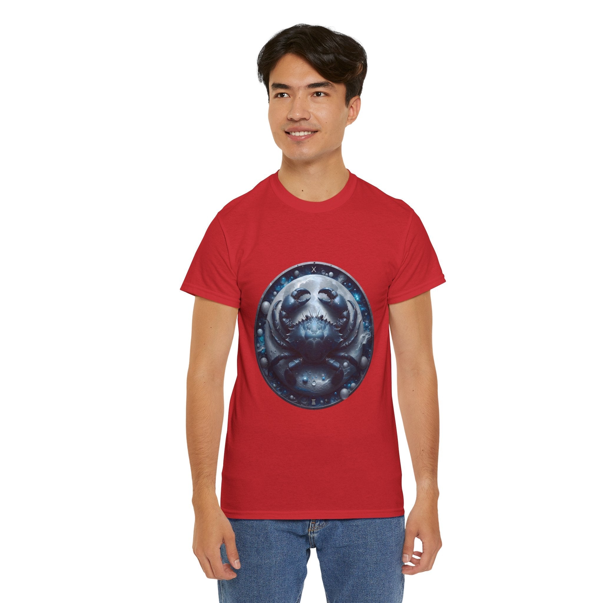 Cancer Zodiac Unisex Heavy Cotton Tee, Astrology Shirt, Horoscope Tee, [...] - Doylestreasures