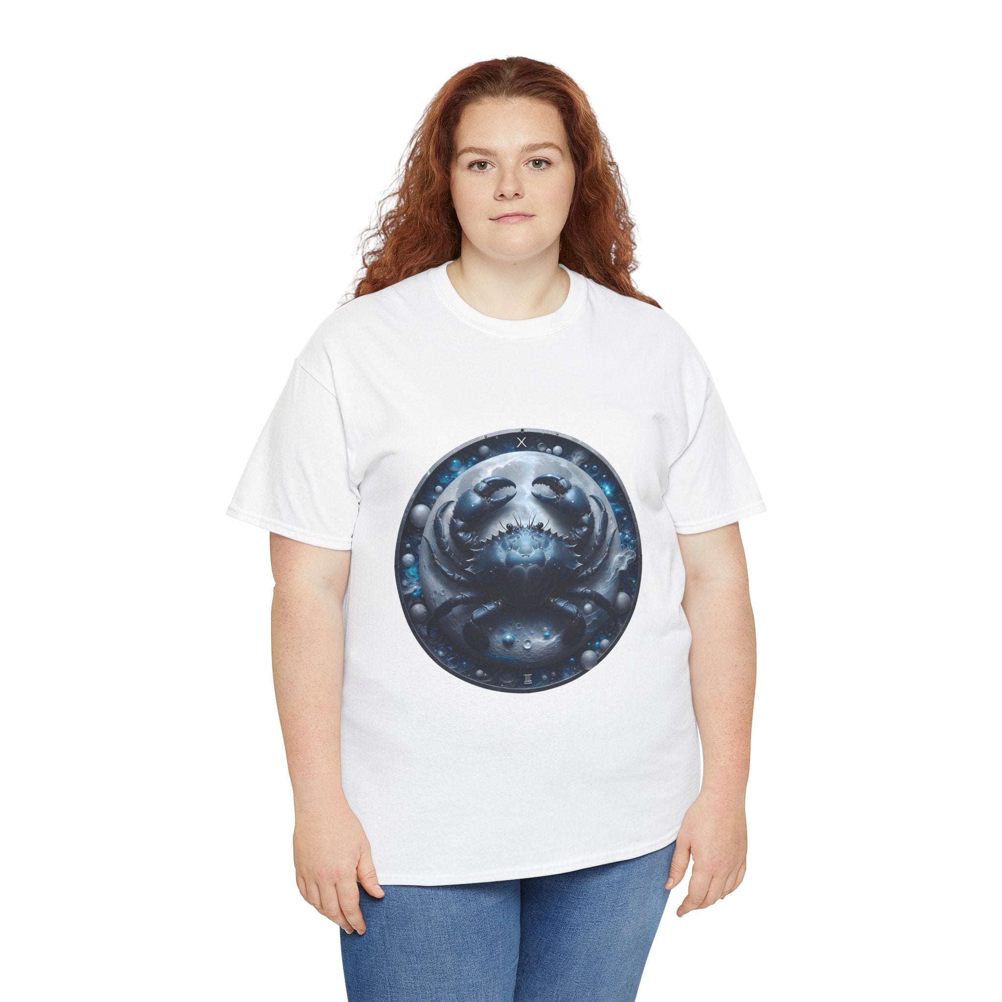 Cancer Zodiac Unisex Heavy Cotton Tee, Astrology Shirt, Horoscope Tee, [...] - Doylestreasures