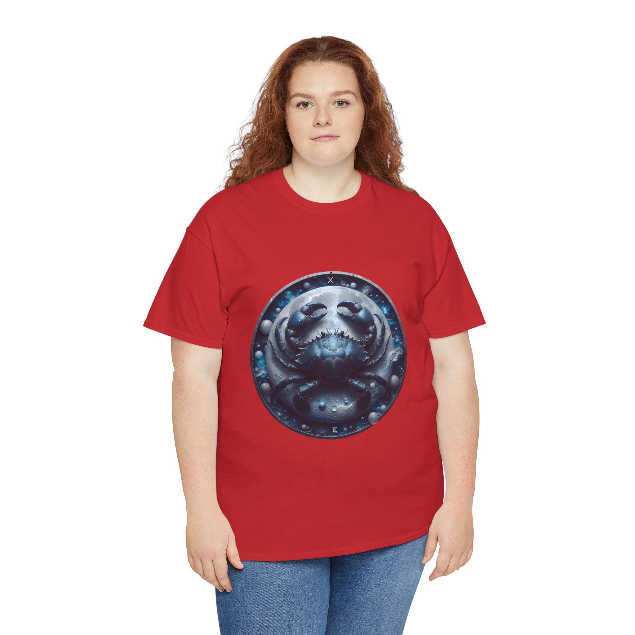 Cancer Zodiac Unisex Heavy Cotton Tee, Astrology Shirt, Horoscope Tee, [...] - Doylestreasures