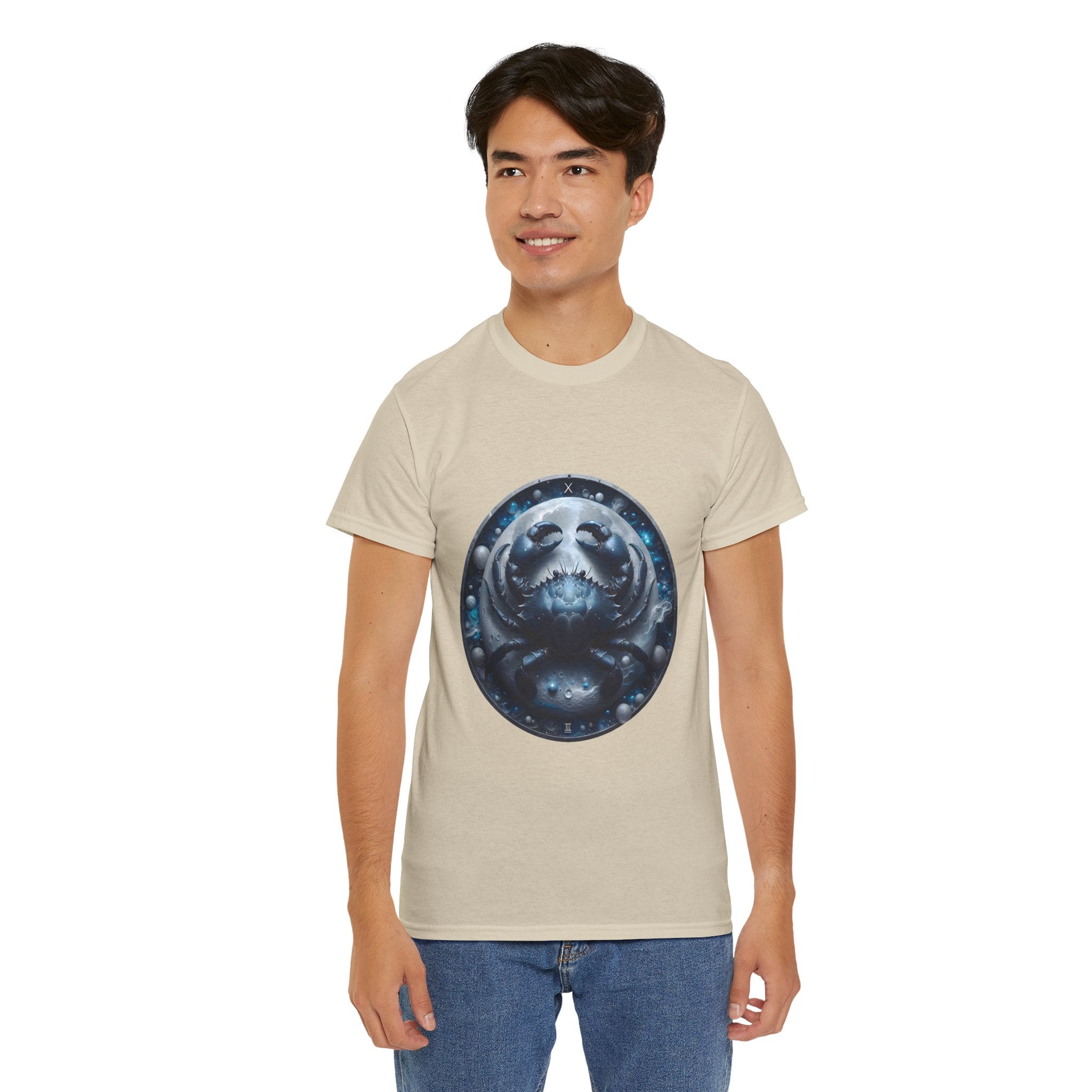 Cancer Zodiac Unisex Heavy Cotton Tee, Astrology Shirt, Horoscope Tee, [...] - Doylestreasures