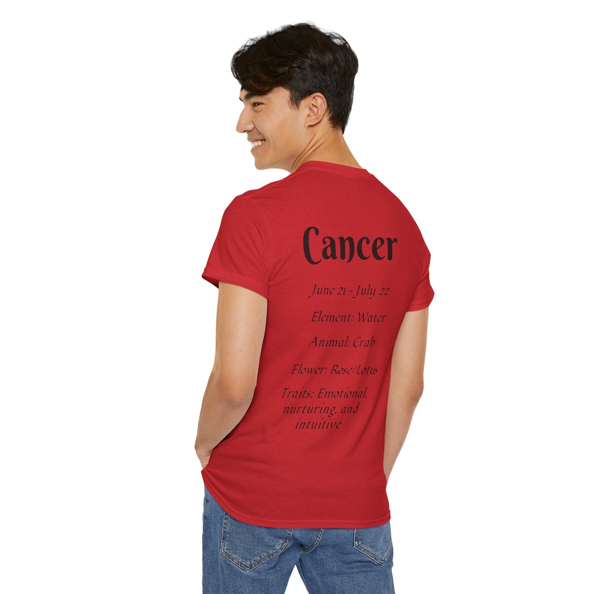 Cancer Zodiac Unisex Heavy Cotton Tee, Astrology Shirt, Horoscope Tee, [...] - Doylestreasures