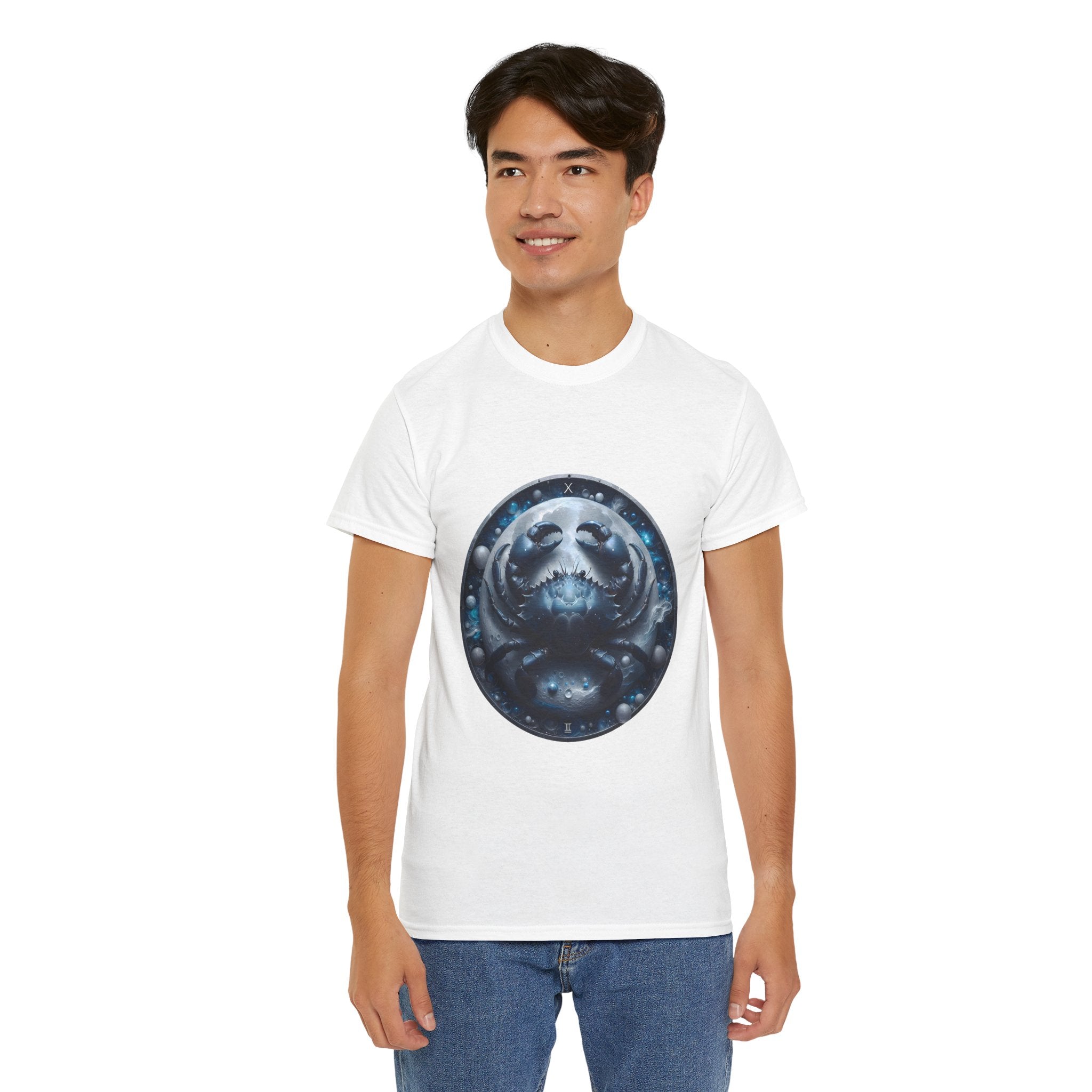 Cancer Zodiac Unisex Heavy Cotton Tee, Astrology Shirt, Horoscope Tee, [...] - Doylestreasures