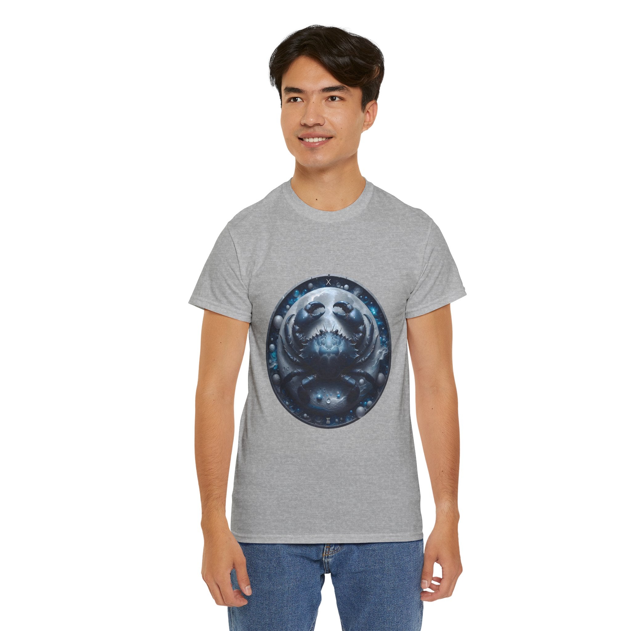Cancer Zodiac Unisex Heavy Cotton Tee, Astrology Shirt, Horoscope Tee, [...] - Doylestreasures