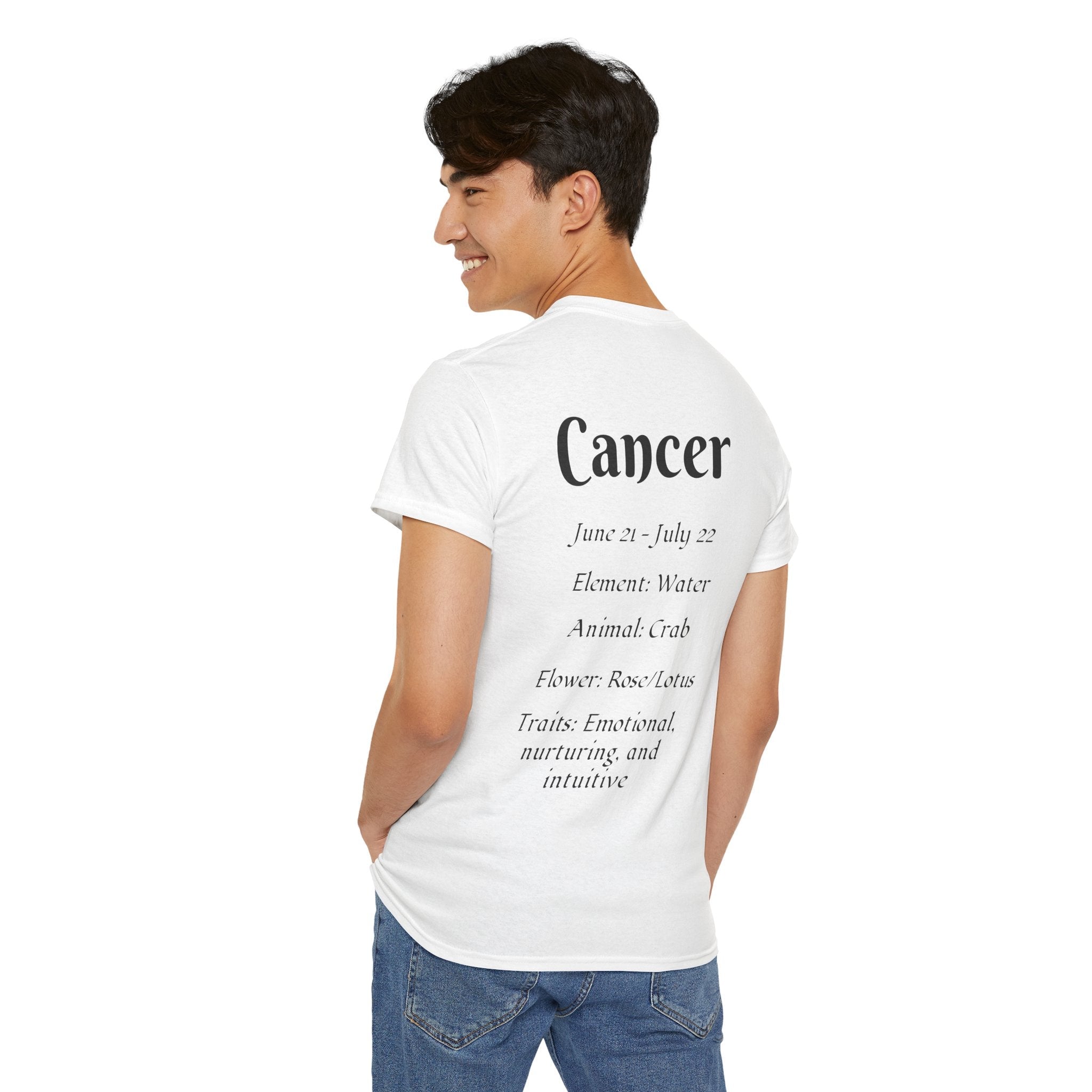 Cancer Zodiac Unisex Heavy Cotton Tee, Astrology Shirt, Horoscope Tee, [...] - Doylestreasures