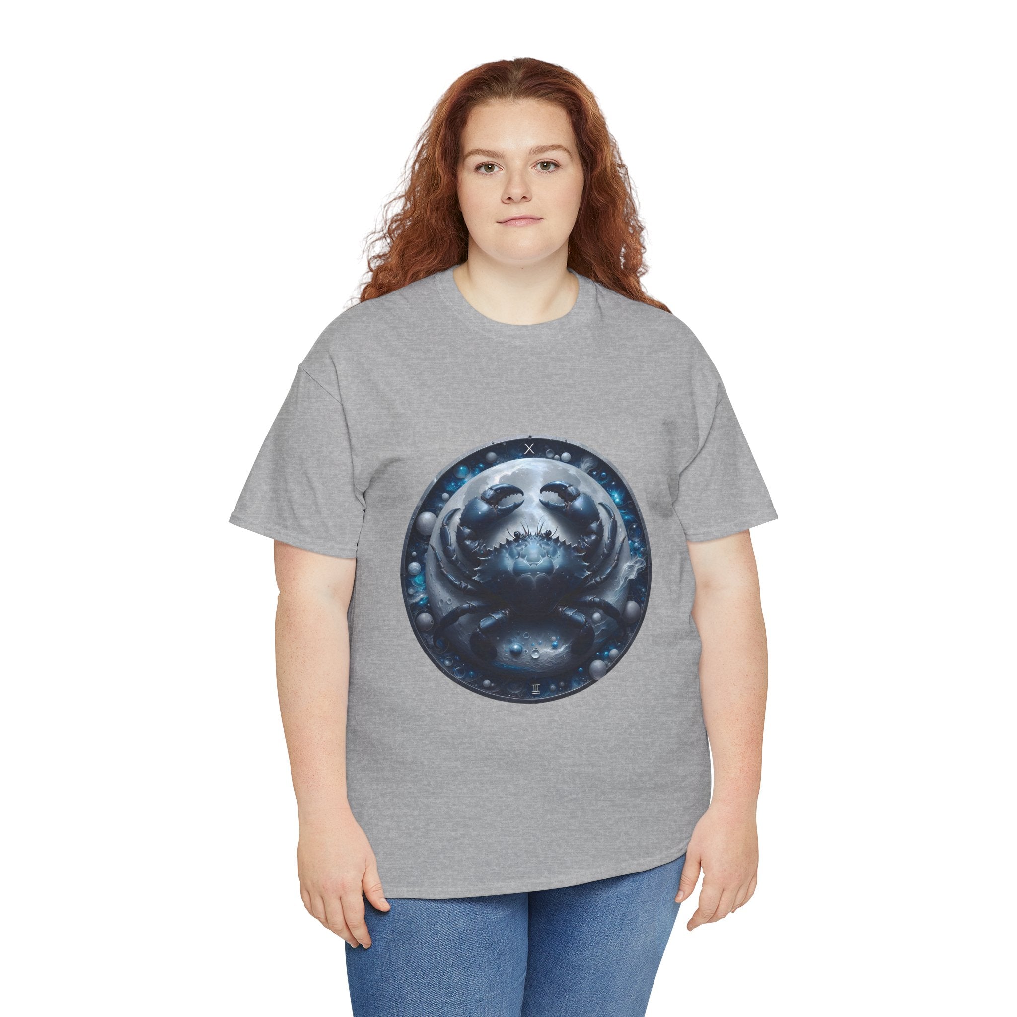 Cancer Zodiac Unisex Heavy Cotton Tee, Astrology Shirt, Horoscope Tee, [...] - Doylestreasures