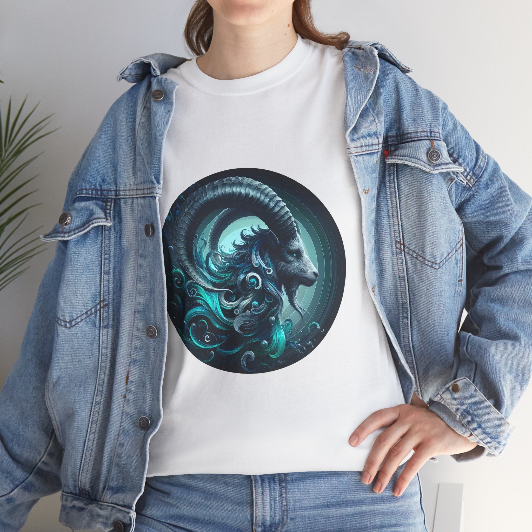 Capricorn Unisex Heavy Cotton Tee, Zodiac Shirt, Astrology Top, Birthday [...] - Doylestreasures
