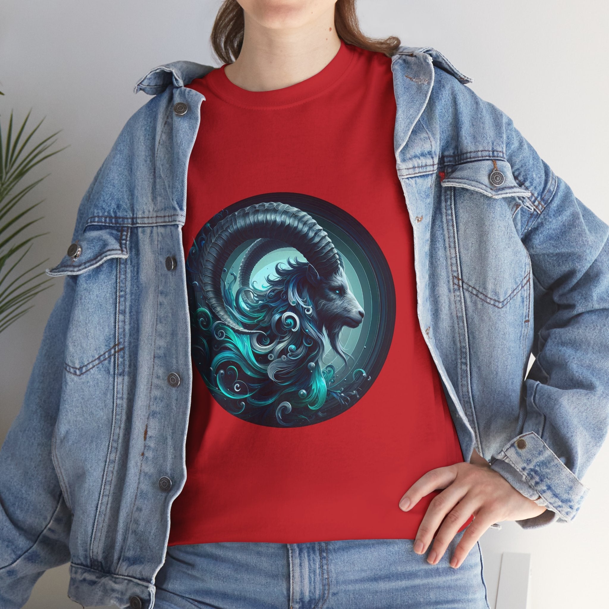 Capricorn Unisex Heavy Cotton Tee, Zodiac Shirt, Astrology Top, Birthday [...] - Doylestreasures