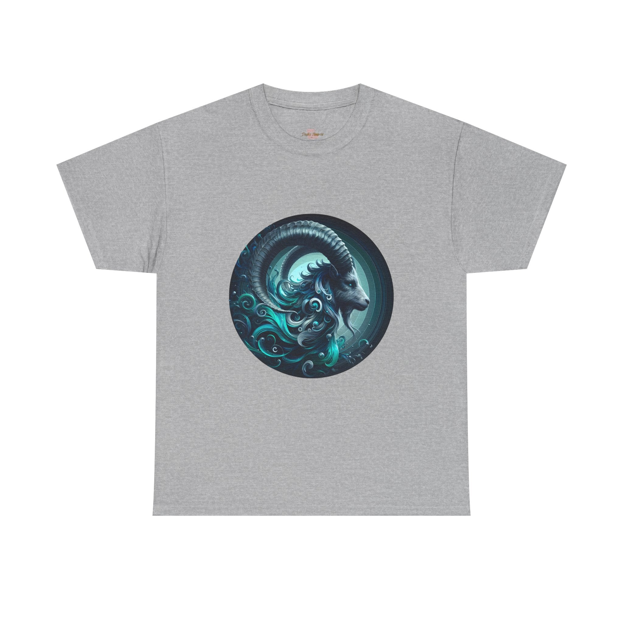 Capricorn Unisex Heavy Cotton Tee, Zodiac Shirt, Astrology Top, Birthday [...] - Doylestreasures