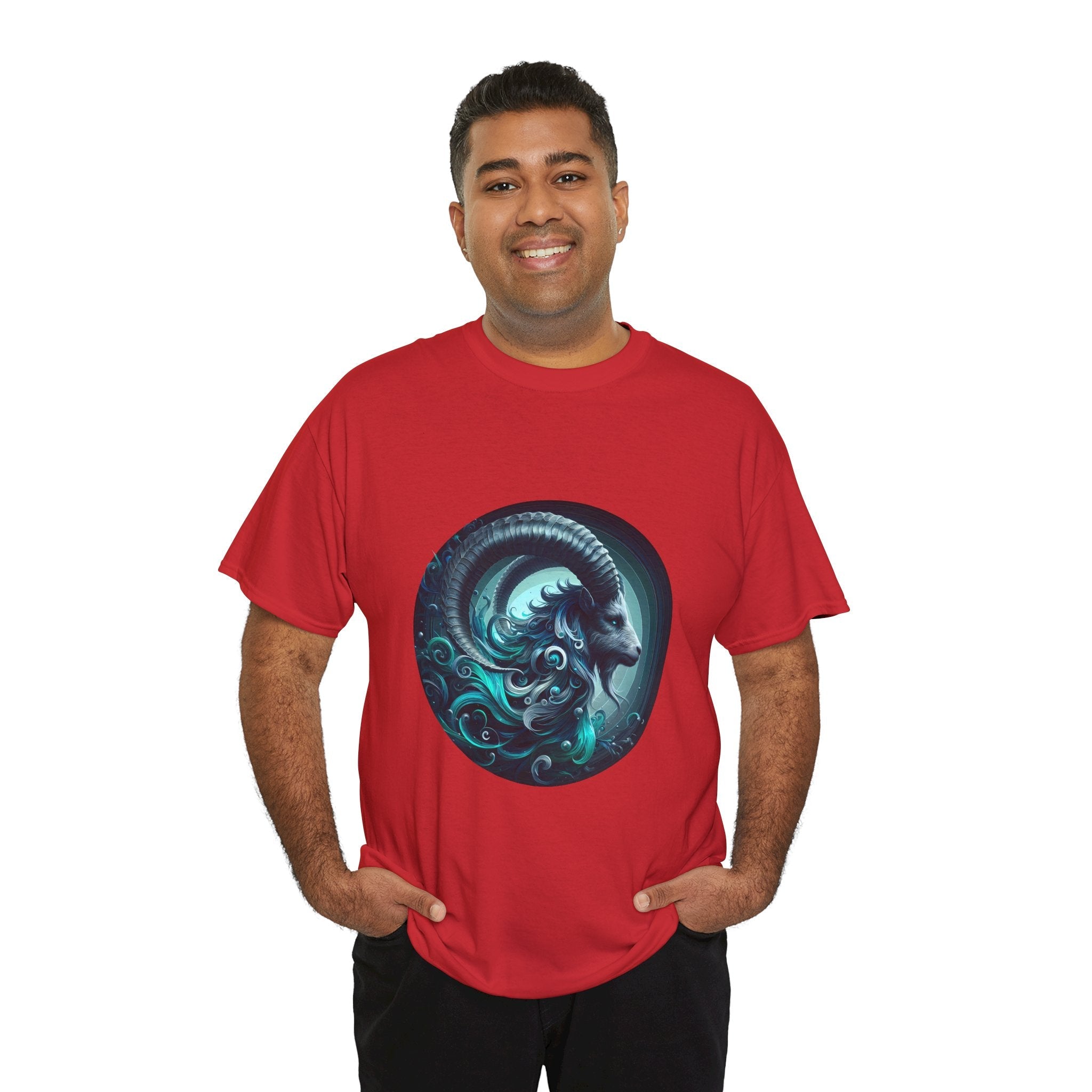 Capricorn Unisex Heavy Cotton Tee, Zodiac Shirt, Astrology Top, Birthday [...] - Doylestreasures
