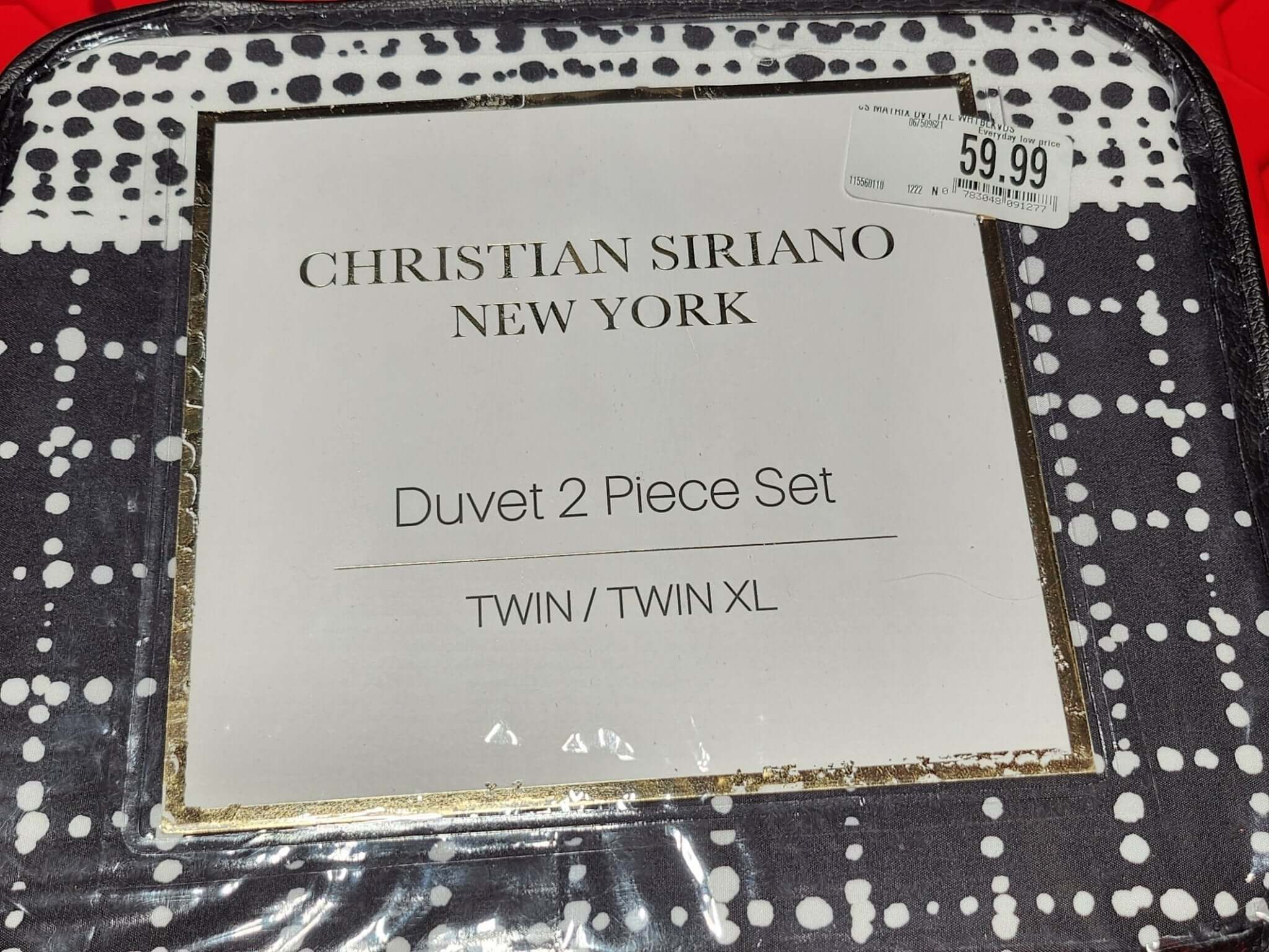 Christian Siriano New York collection Twin 2pc Duvet Cover - Doylestreasures