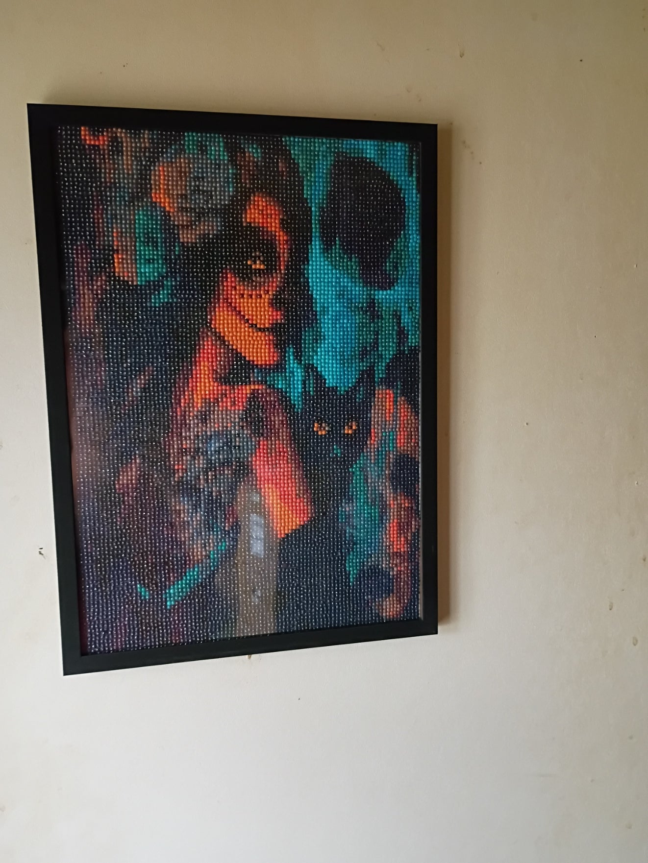 Day of theDead Cat Woman Framed Diamond Painting - Doylestreasures