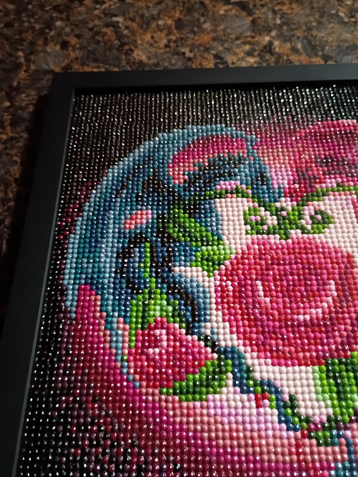 Dragon Duo with Roses Framed Diamond Painting - Doylestreasures