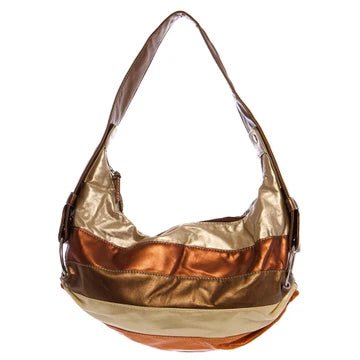 Gold and Brown Rainbow Hobo Bag - Doylestreasures