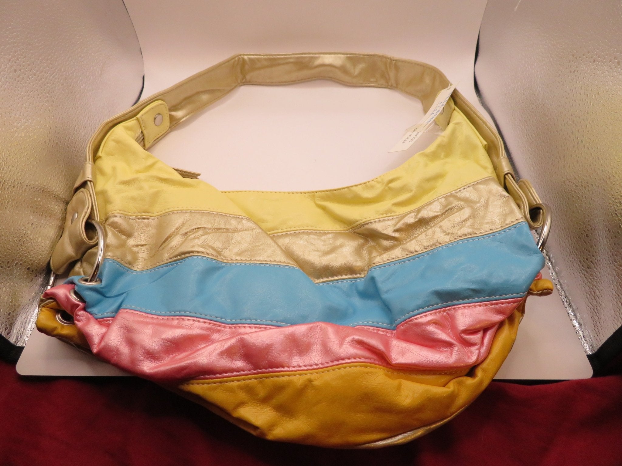 Gold Rainbow Hobo Bag - Doylestreasures