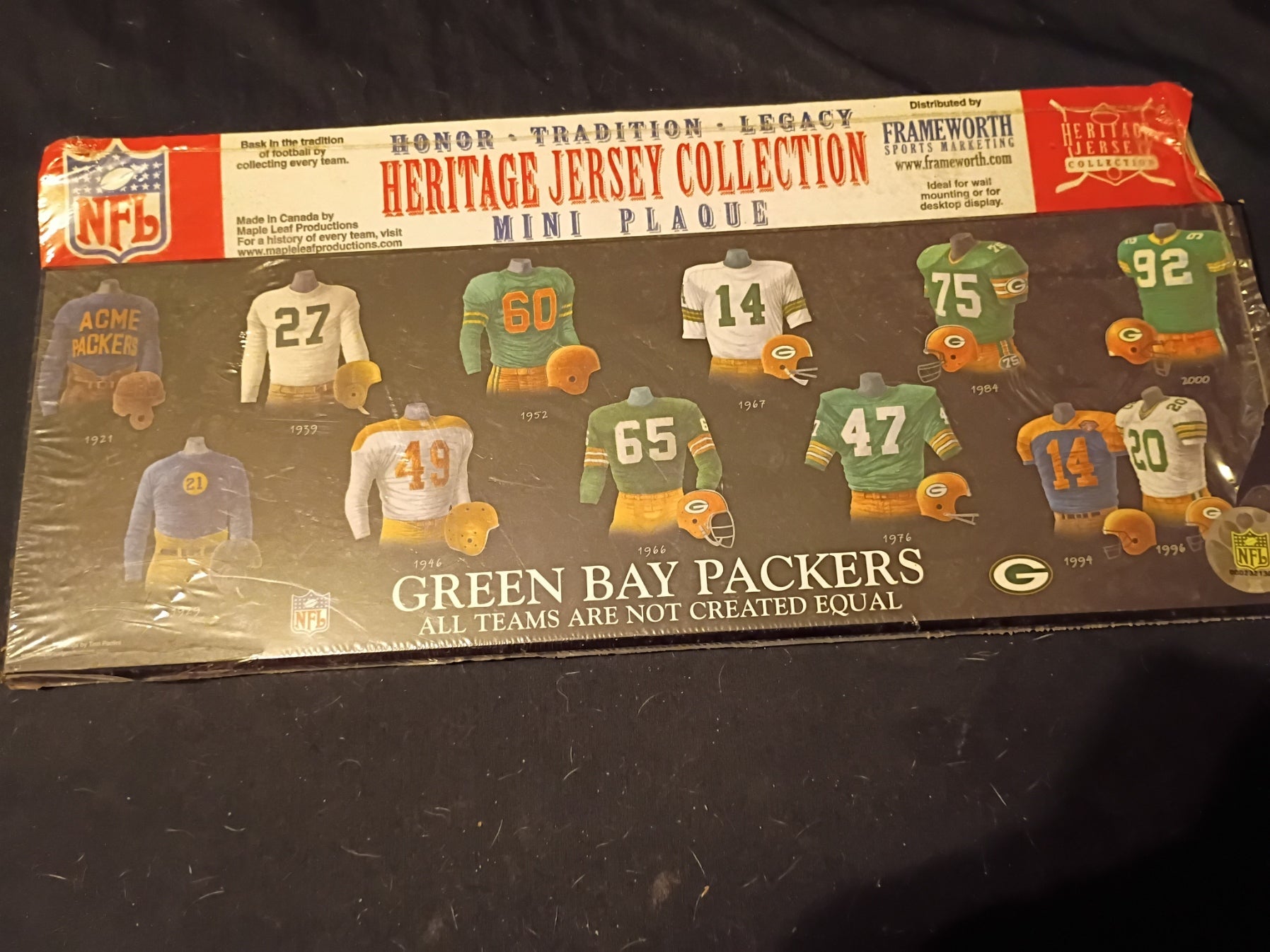 Green Bay Packers Plaque still in package: Honor - Tradition - Legacy - Doylestreasures