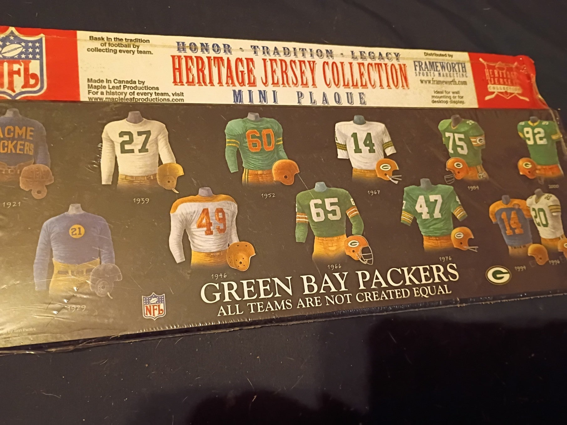 Green Bay Packers Plaque still in package: Honor - Tradition - Legacy - Doylestreasures