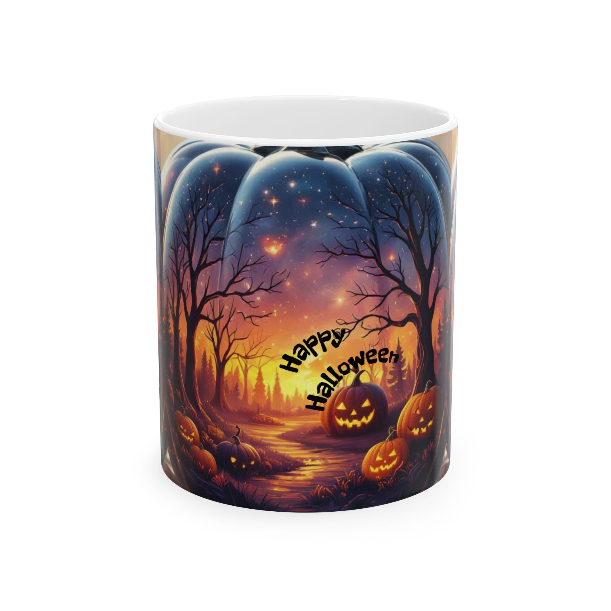 Halloween Ceramic Mug - Spooky Autumn Vibes - Doylestreasures
