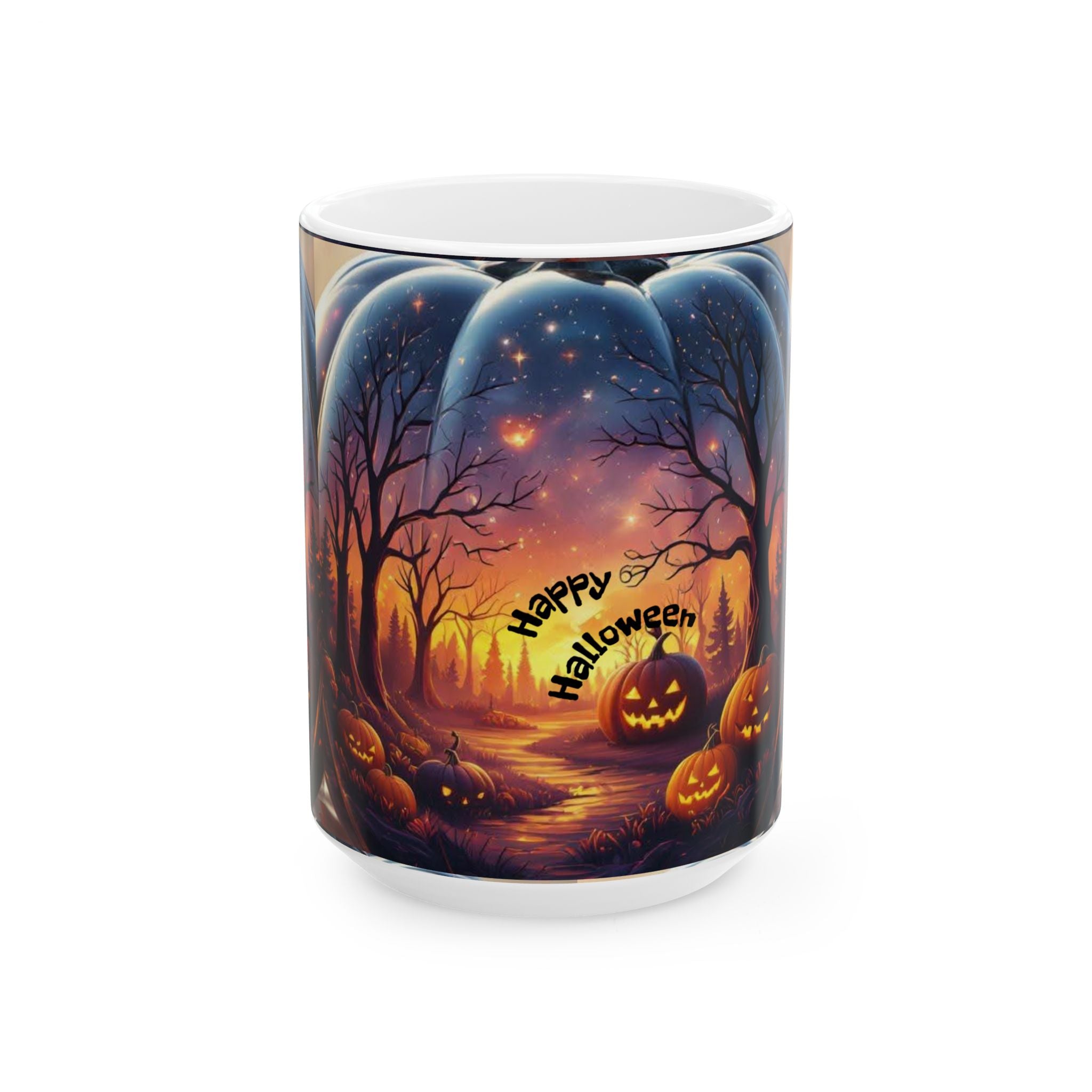 Halloween Ceramic Mug - Spooky Autumn Vibes - Doylestreasures