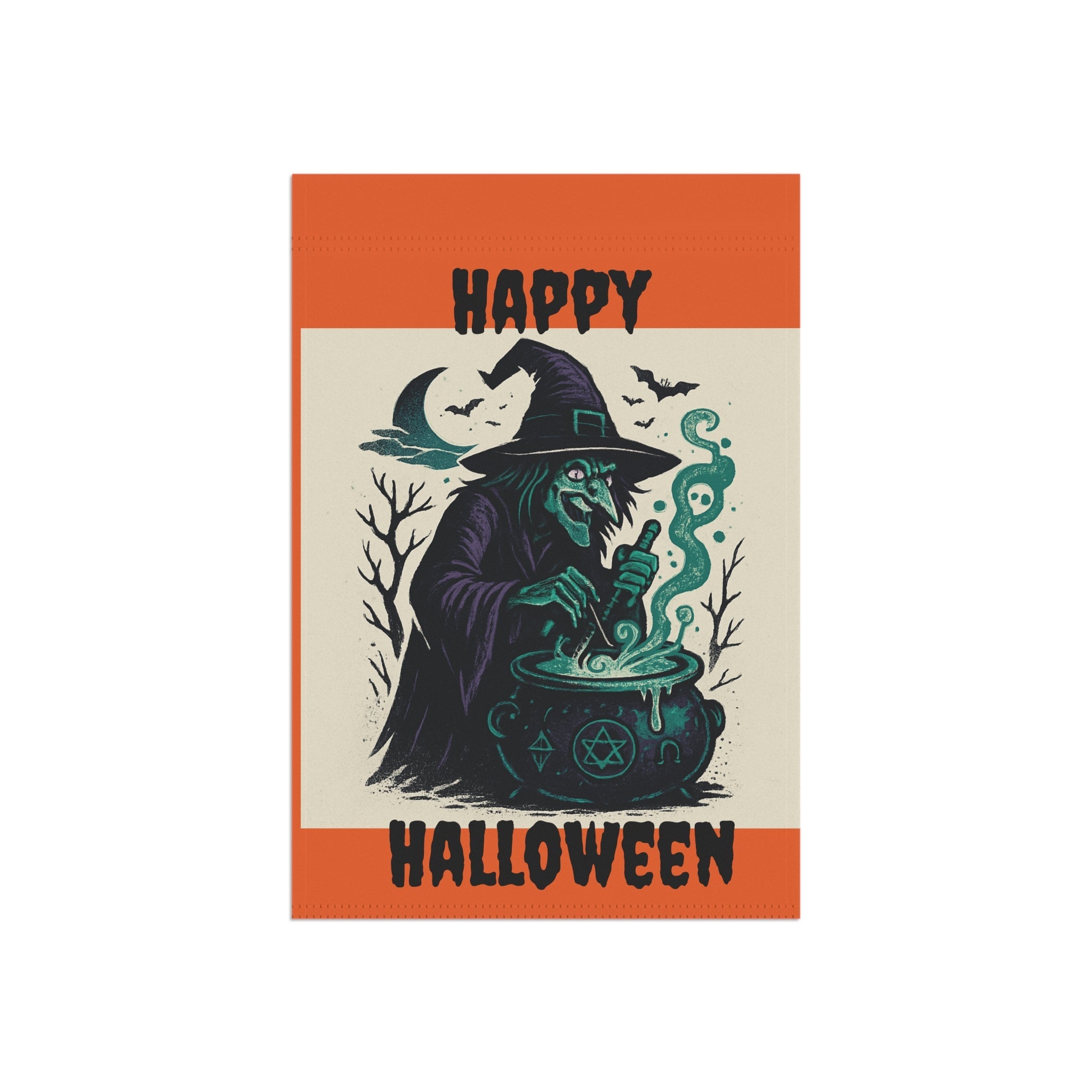 Halloween Garden Banner, Witch Decor, Spooky Yard Flag, Autumn Outdoor [...] - Doylestreasures