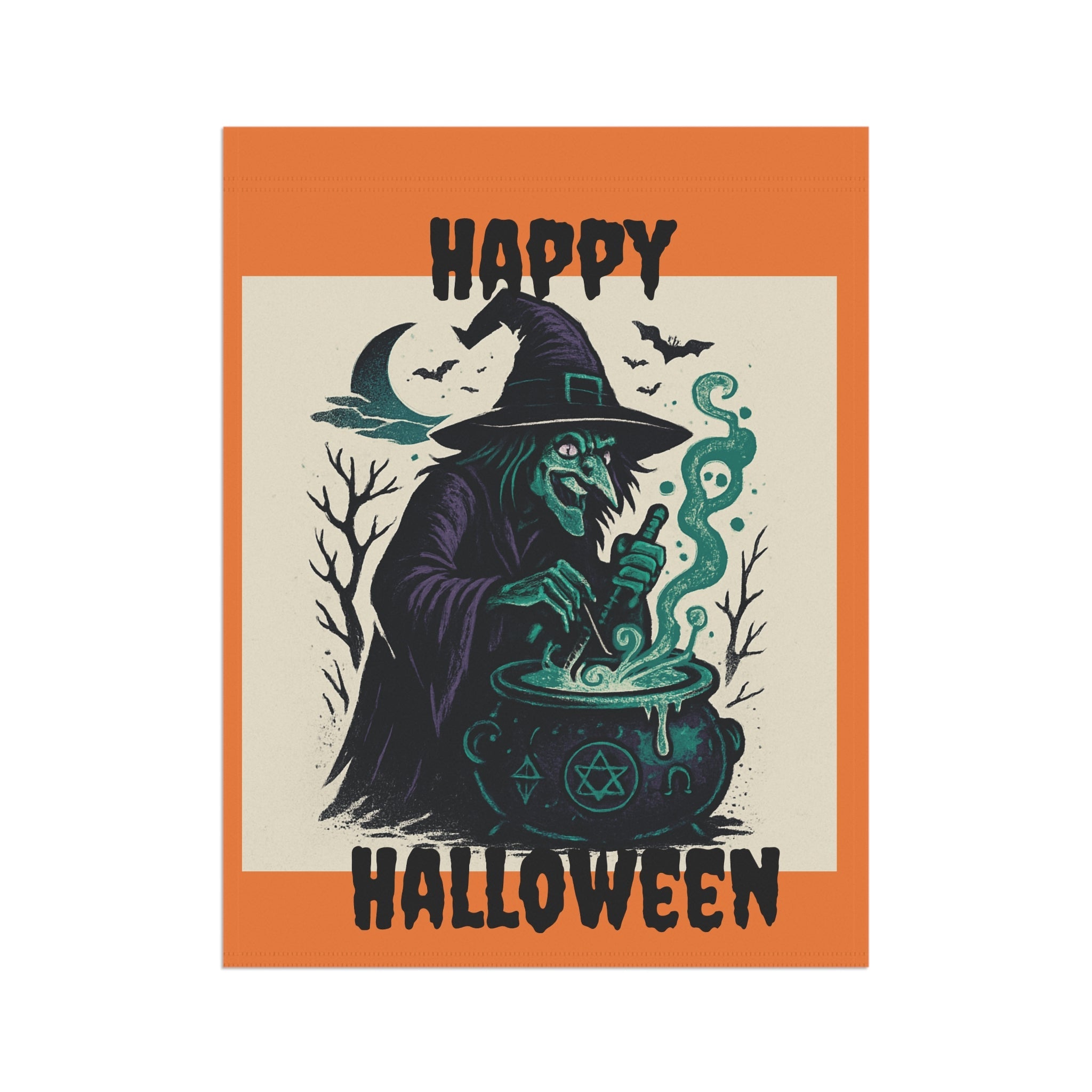 Halloween Garden Banner, Witch Decor, Spooky Yard Flag, Autumn Outdoor [...] - Doylestreasures