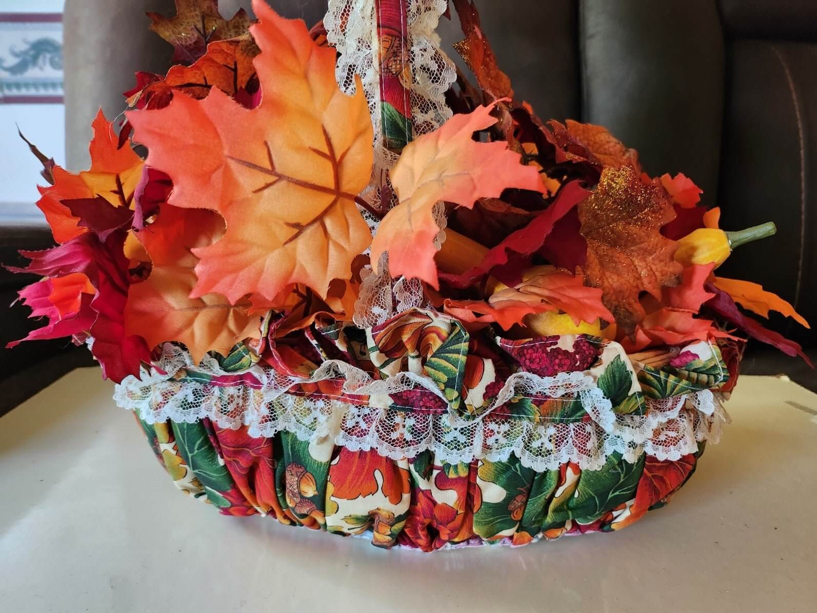 Handmade Decorative Fall Basket - Doylestreasures