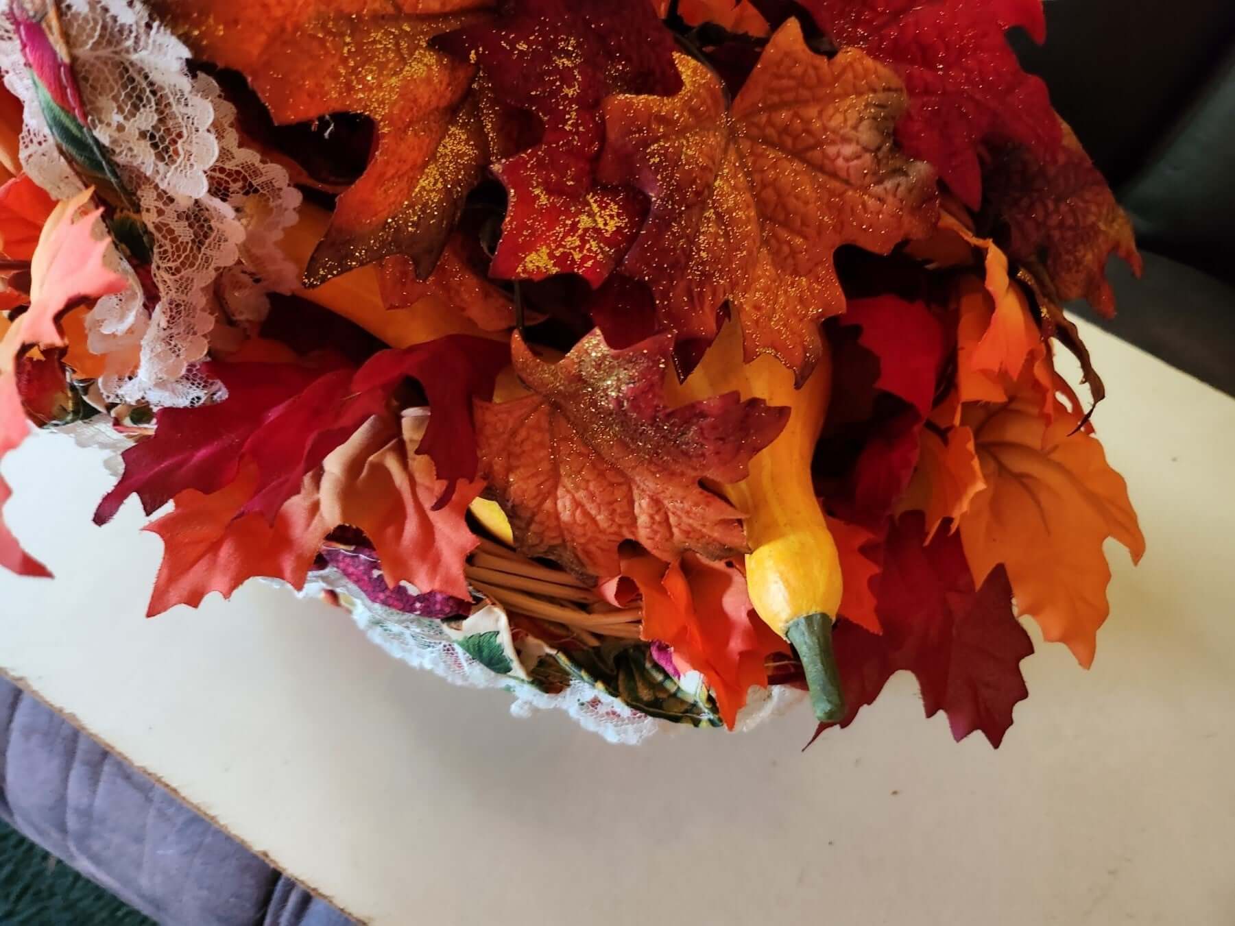 Handmade Decorative Fall Basket - Doylestreasures