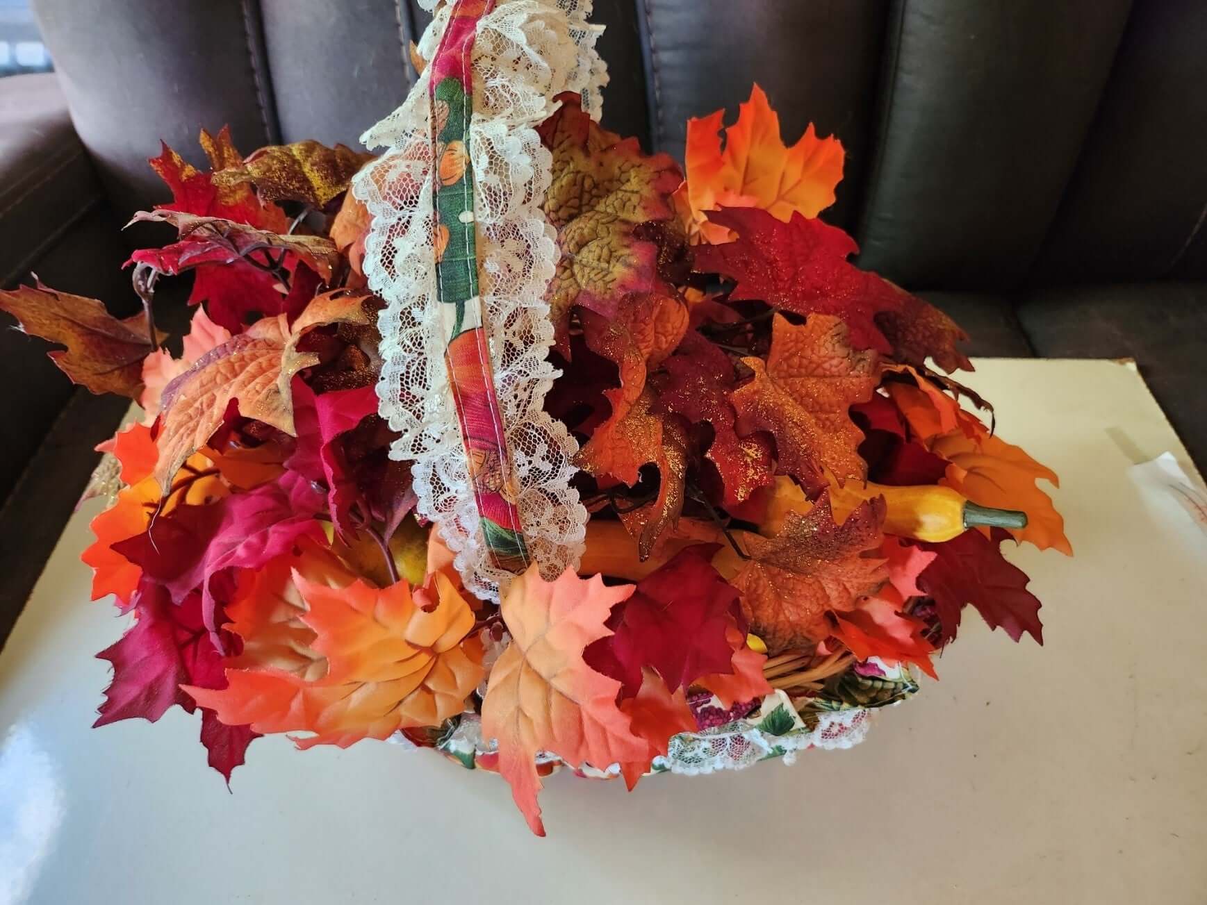 Handmade Decorative Fall Basket - Doylestreasures