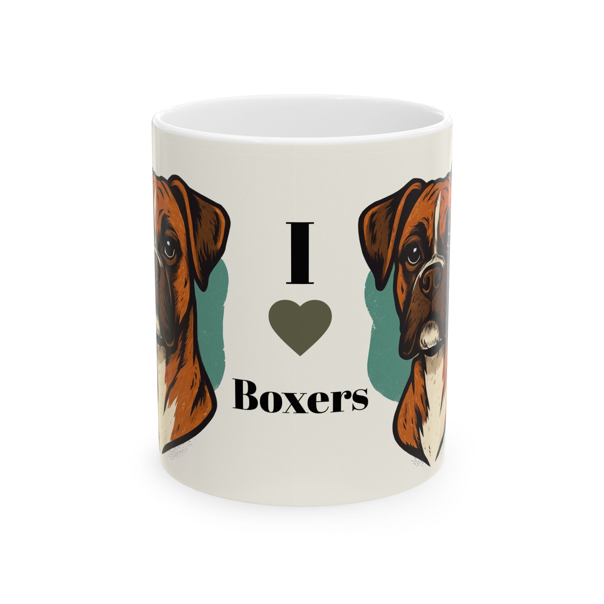 I Love Boxers Ceramic Mug - Dog Lover Gift, Pet Owner Cup, Birthday [...] - Doylestreasures