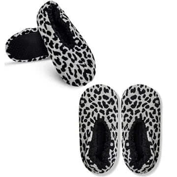 Isaac Mizrahi Leopard Sherpa Lined Slippers - Doylestreasures